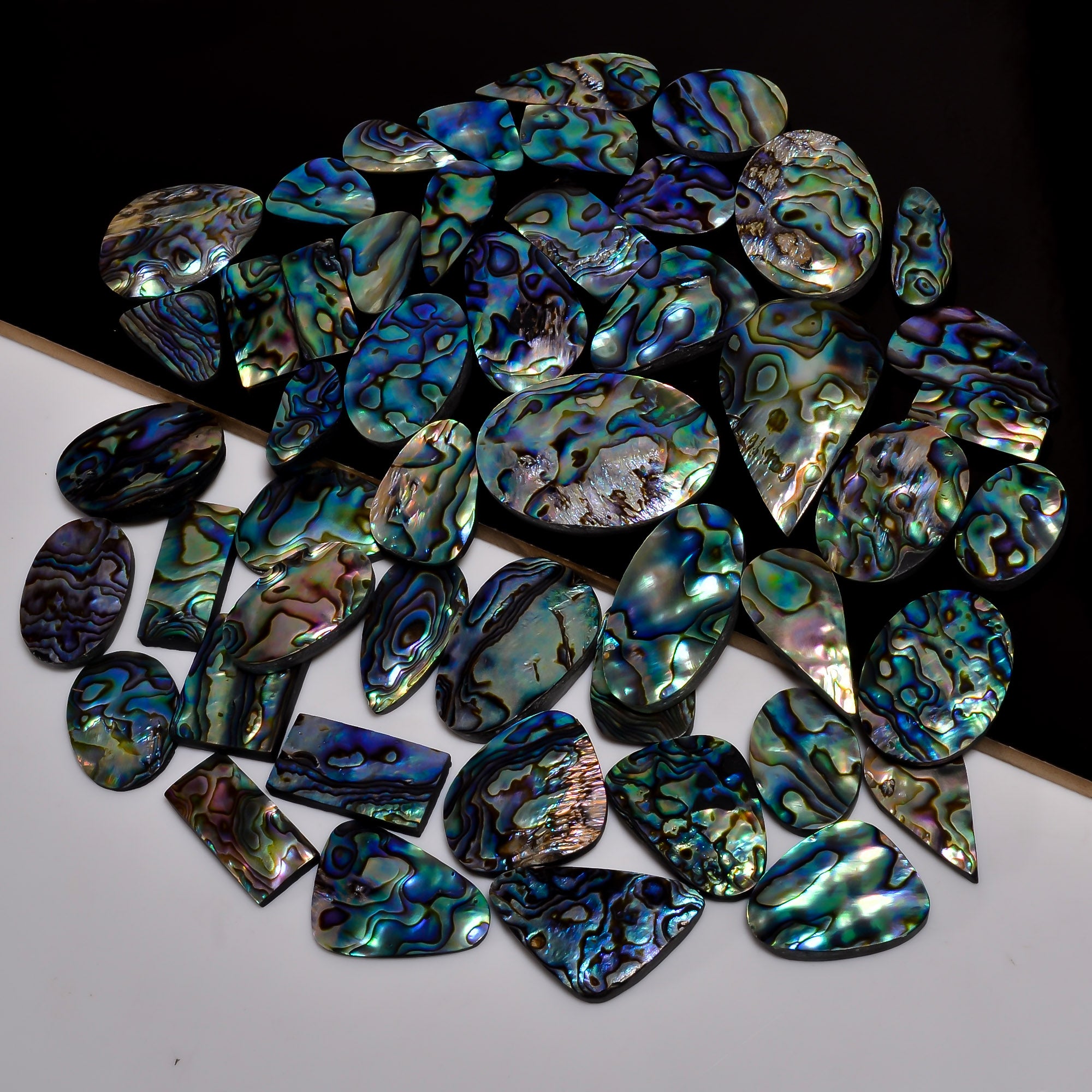 Natural Abalone shell gemstone lot