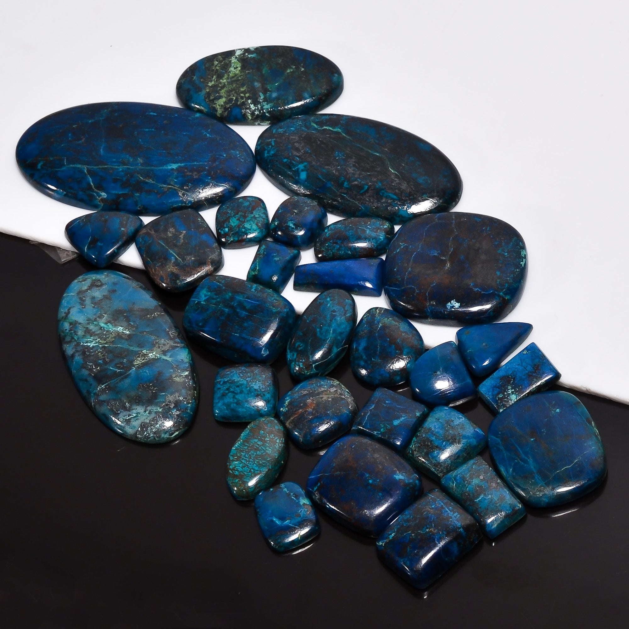 Azurite Chrysocolla Gemstone cabochon for sale Wholesale lot available