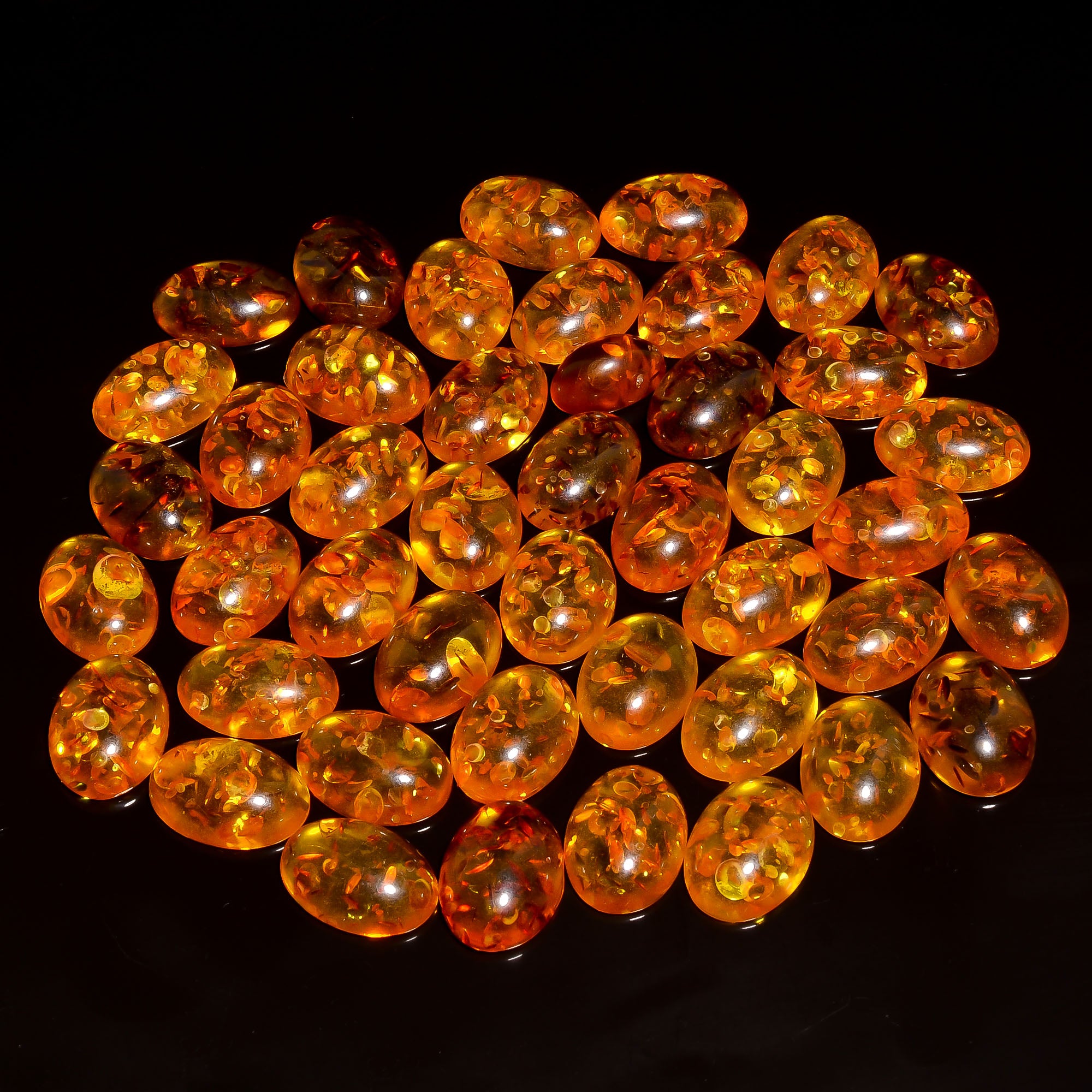 Natural Baltic Amber gemstone cabochon lot Gemstone sale