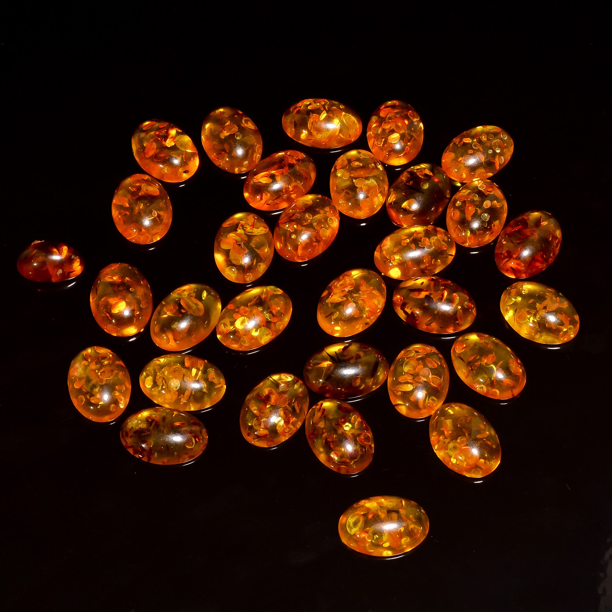 Natural Baltic Amber gemstone cabochon lot Gemstone sale