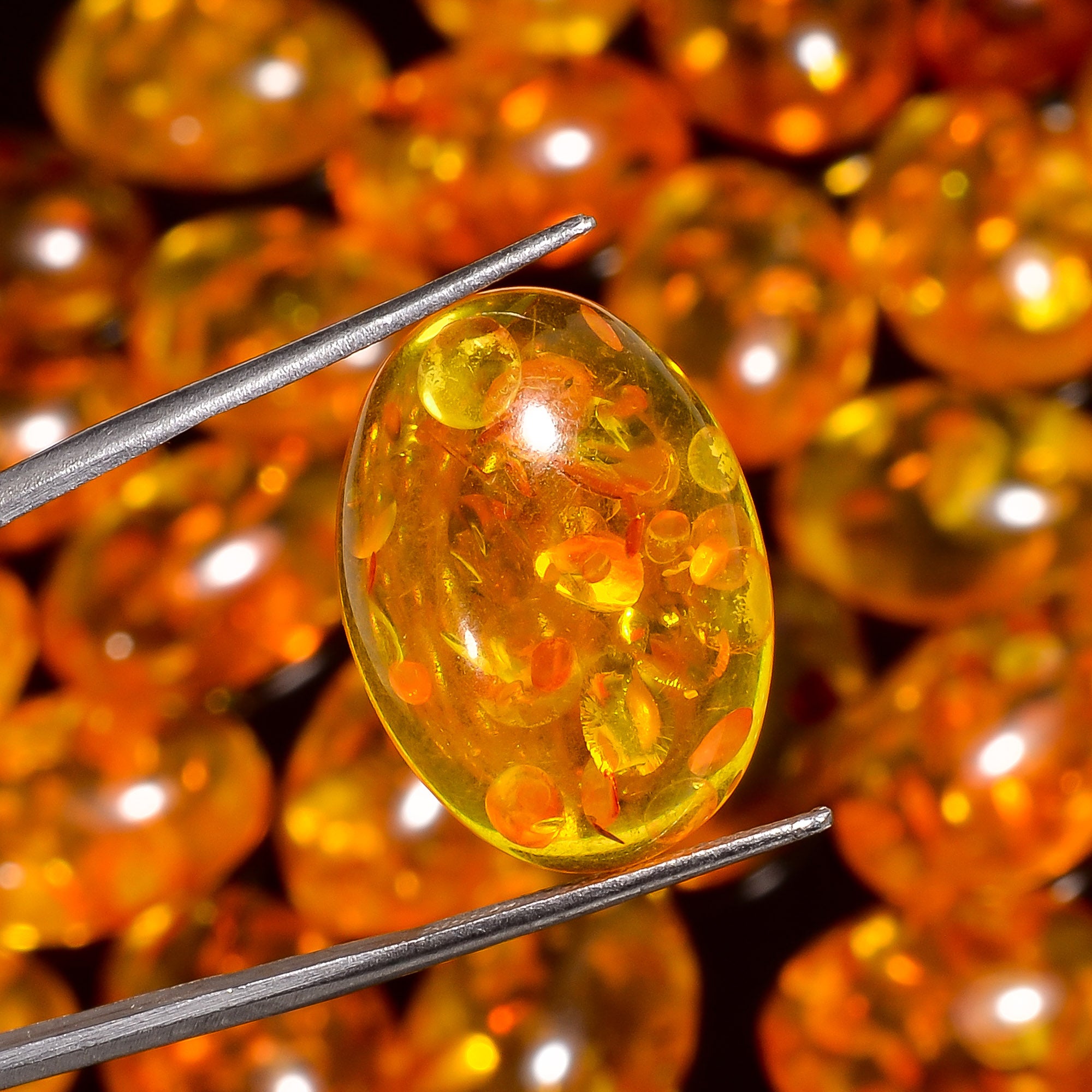 Natural Baltic Amber gemstone cabochon lot Gemstone sale