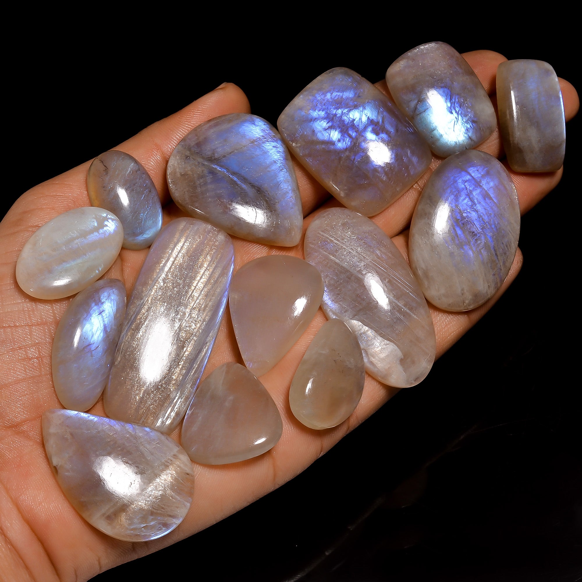 Belomorite Moomstone cabochon Gemstone Wholesale lot available