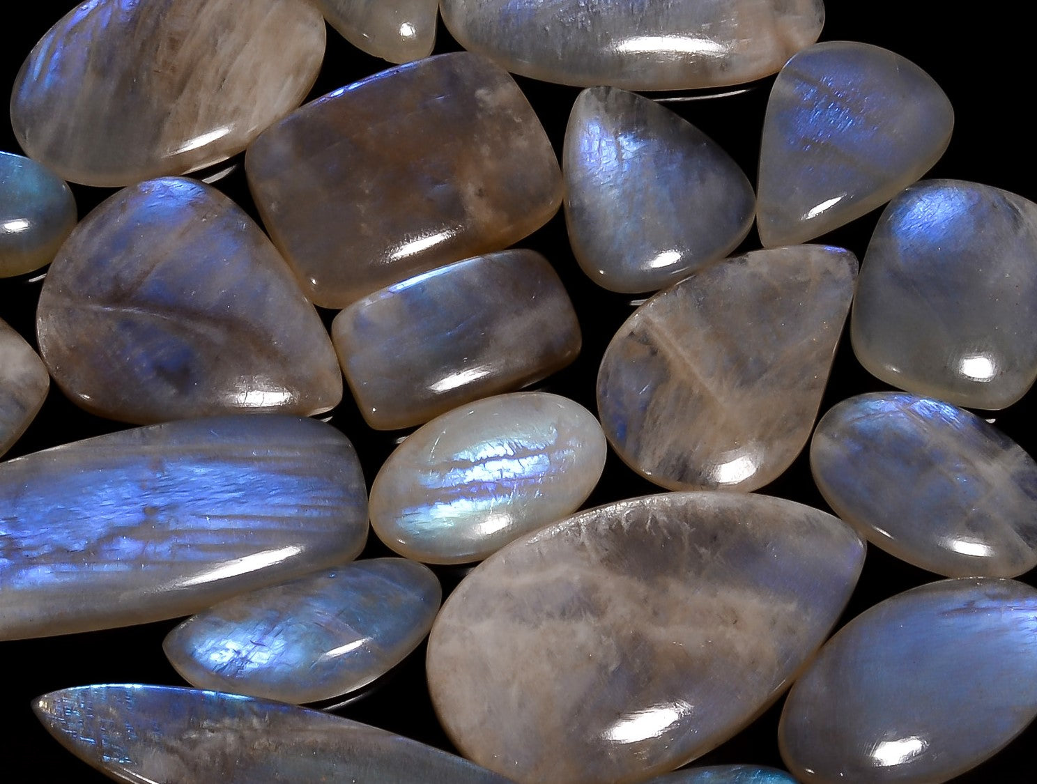 Belomorite Moomstone cabochon Gemstone Wholesale lot available