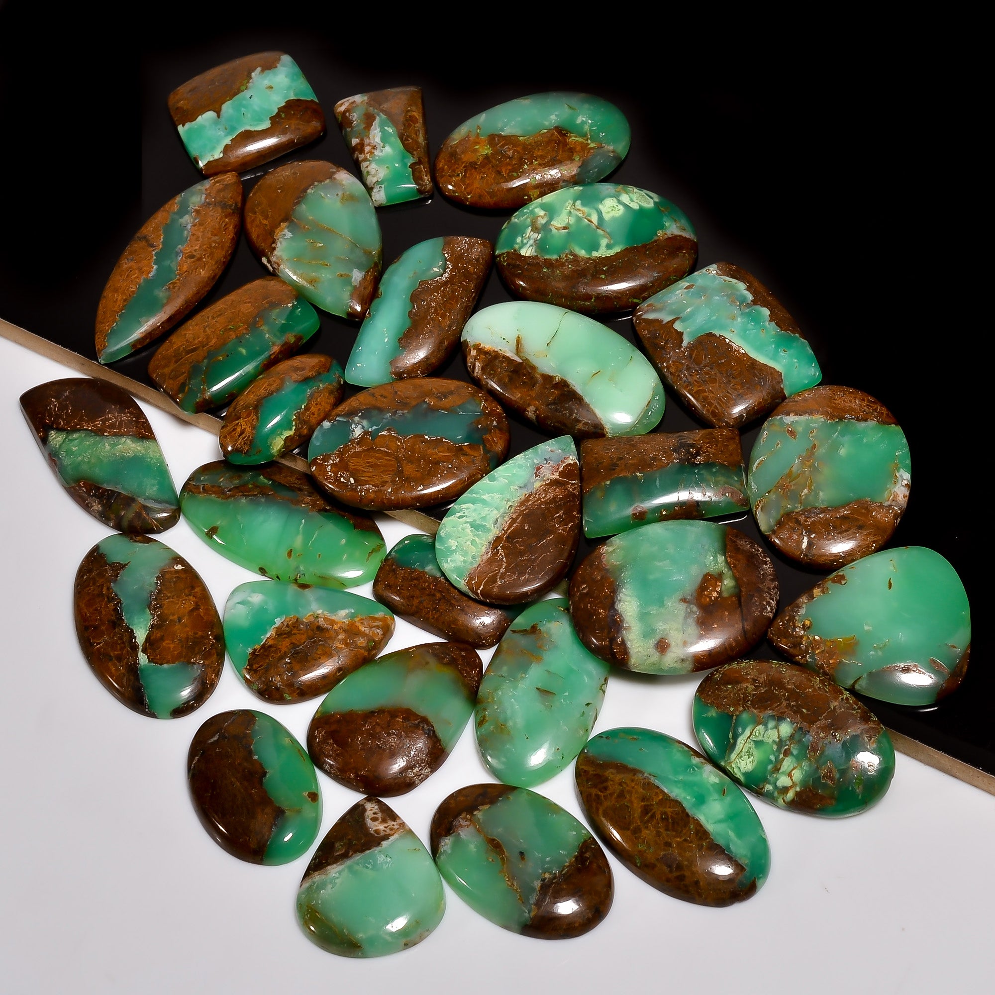 Wholesale Lot Chrysoprase Cabochon Gemstone All Size available