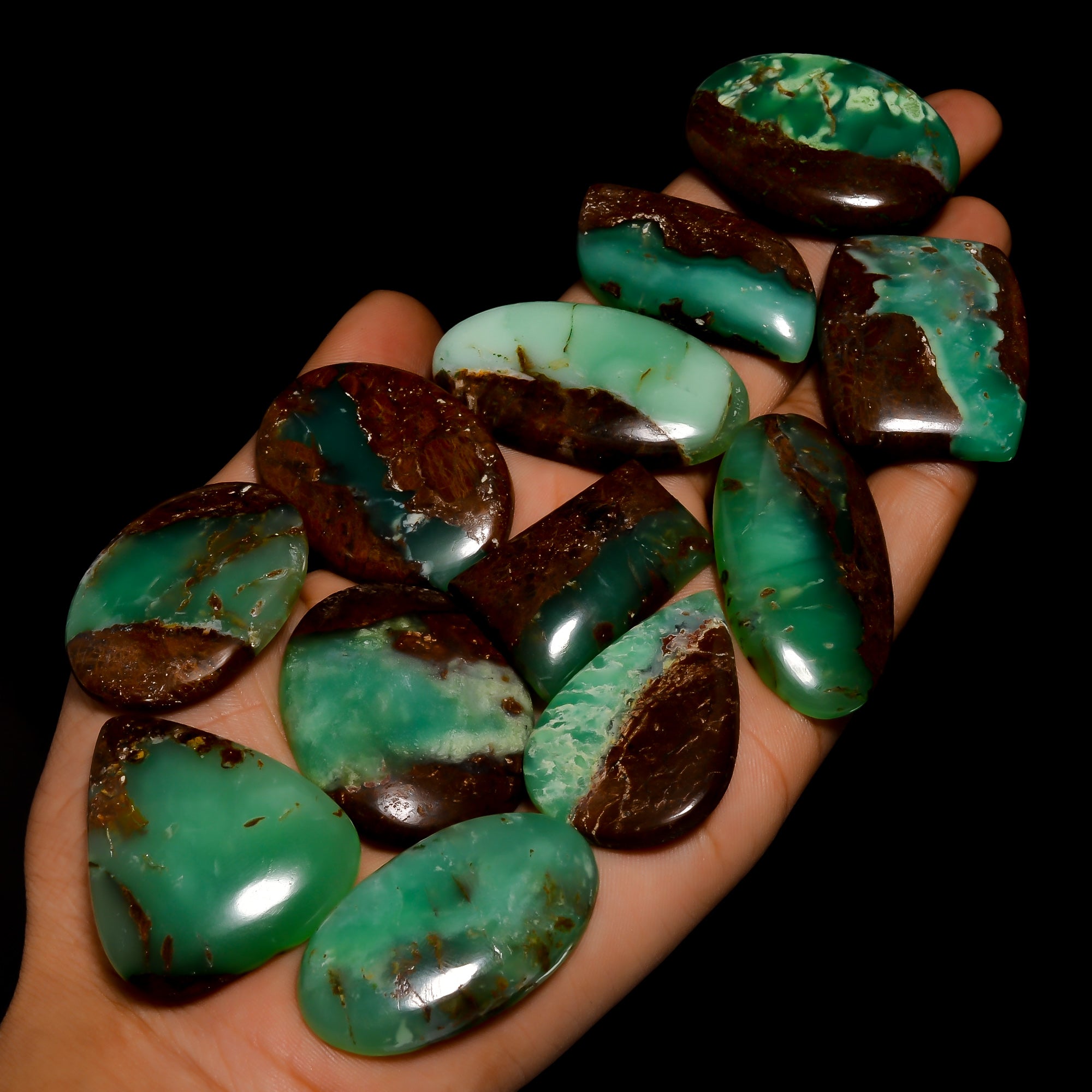 Wholesale Lot Chrysoprase Cabochon Gemstone All Size available