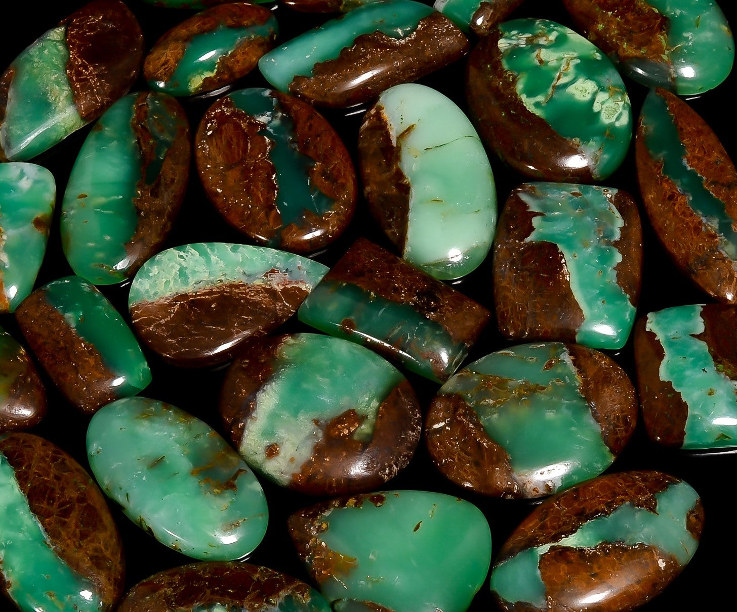 Wholesale Lot Chrysoprase Cabochon Gemstone All Size available