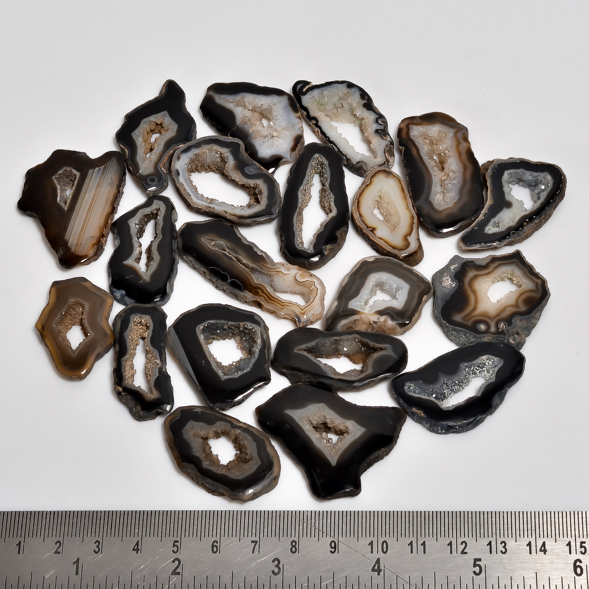 Black Botswana Agate Druzy Gemstone Natural Gemstone for sale Wholesale lot available (Copy)