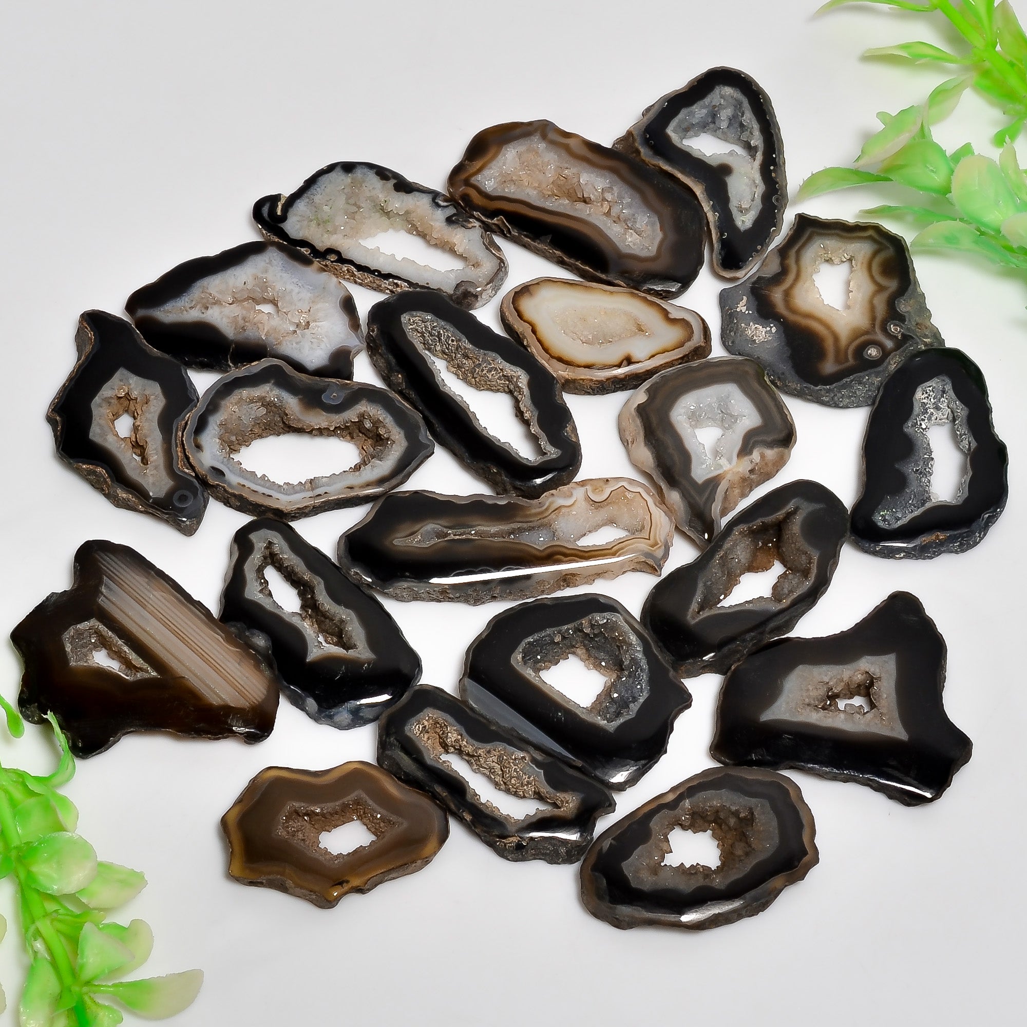 Black Botswana Agate Druzy Gemstone Natural Gemstone for sale Wholesale lot available (Copy)