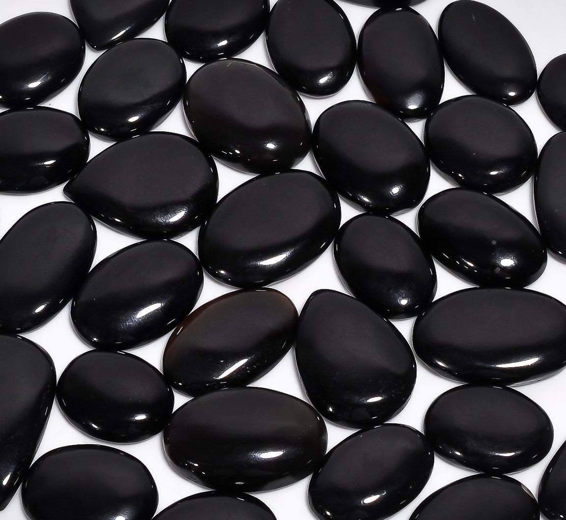 Natural Black Onyx Gemstone Cabochon – Loose Semi-Precious Stones for Jewelry Making (Copy)