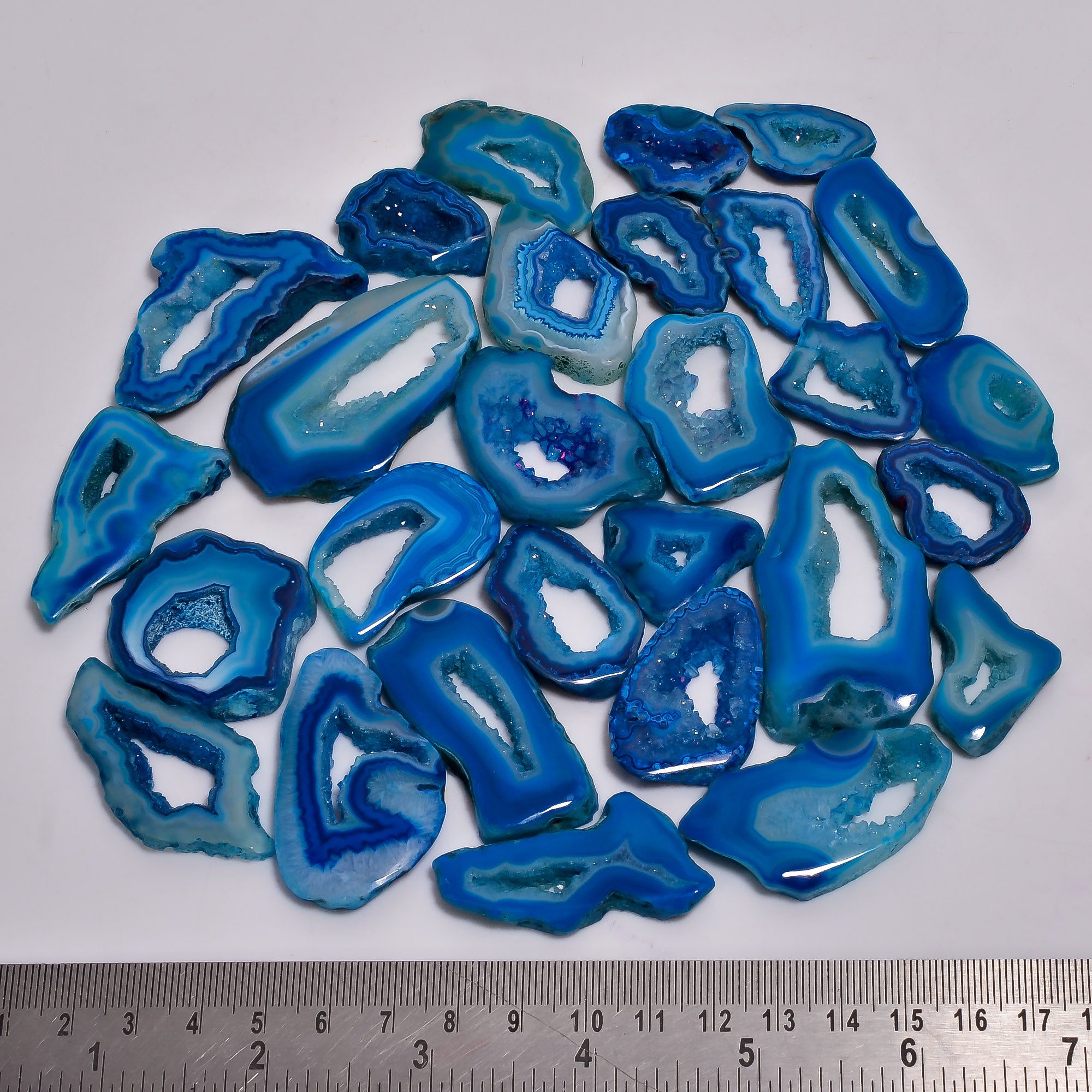 Blue Agate Druzy Gemstone Wholesale Lot 100% Natural