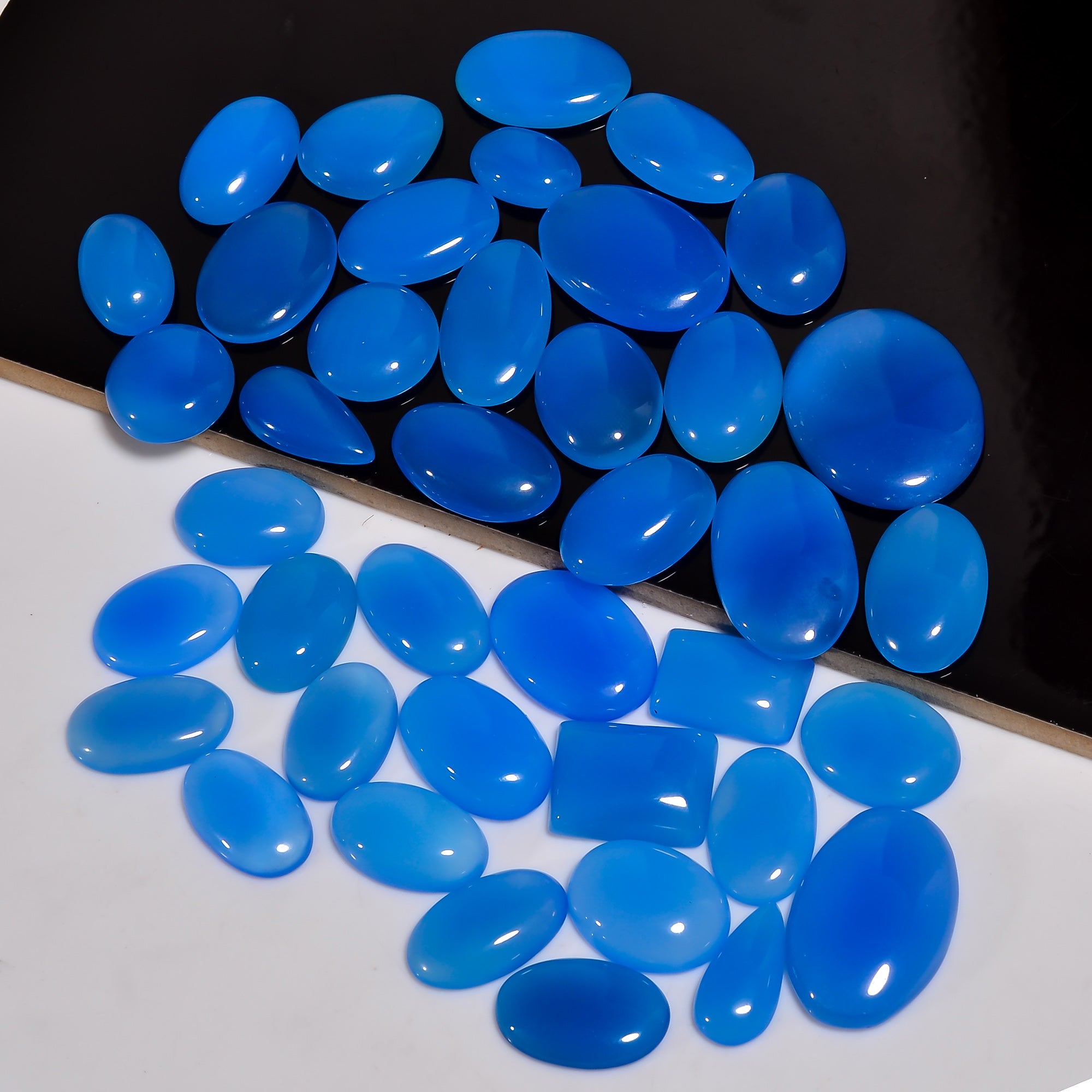 Blue Chalcedony Gemstone Cabochon Natural Gemstone
