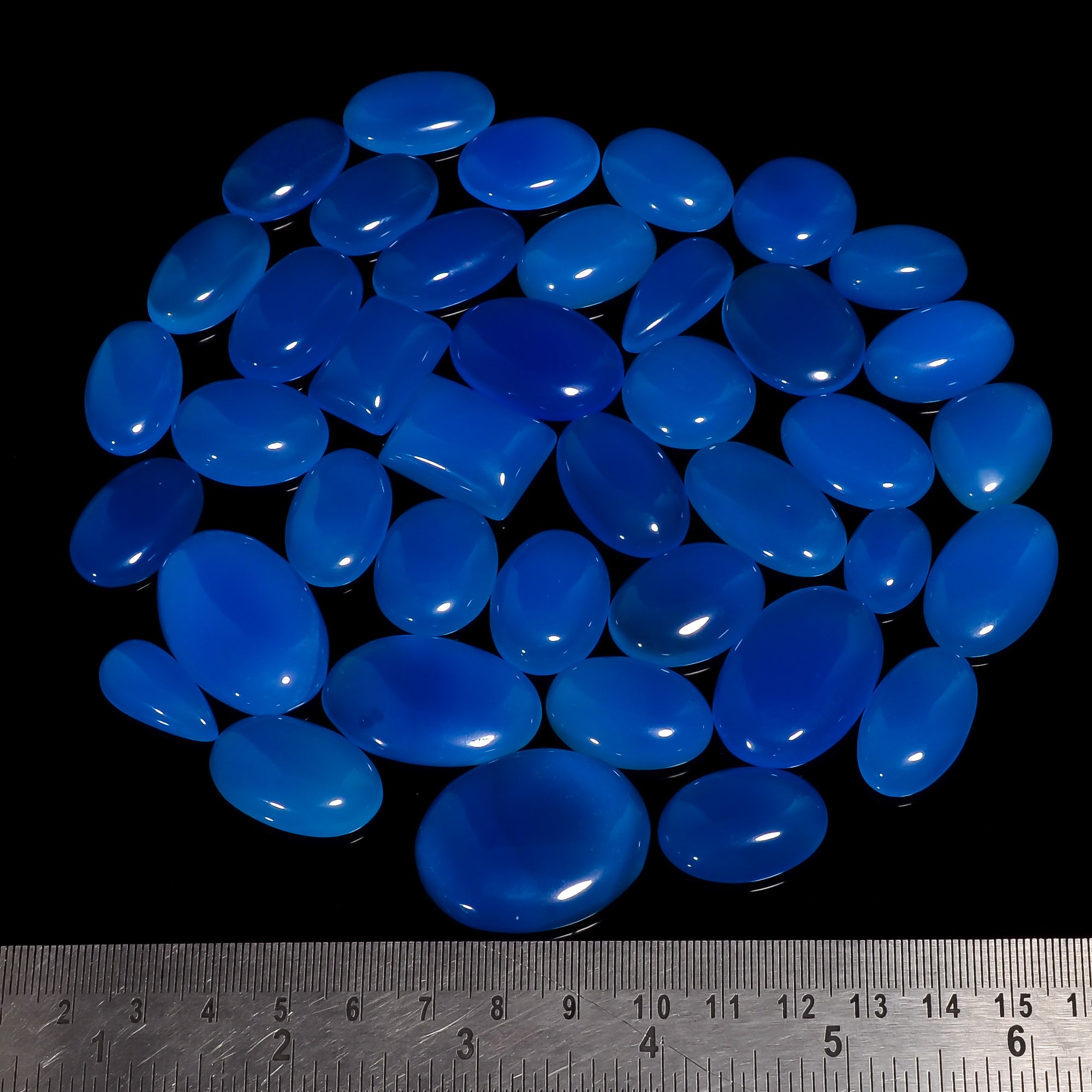Blue Chalcedony Gemstone Cabochon Natural Gemstone