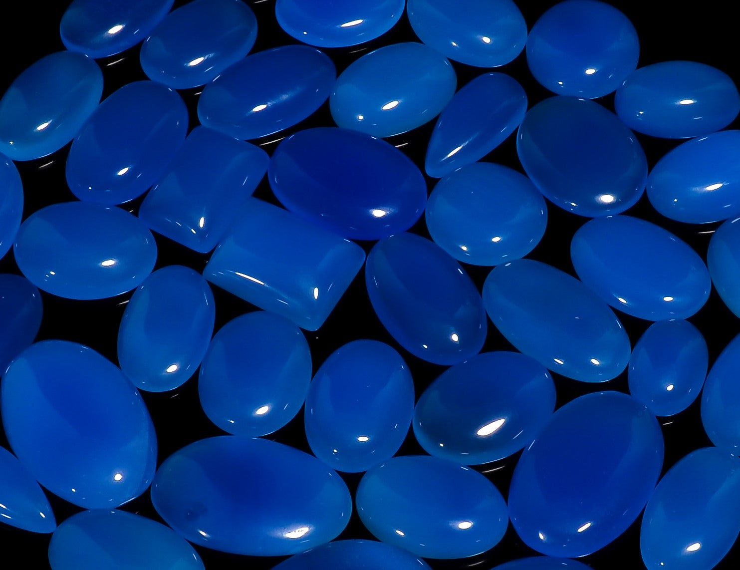 Blue Chalcedony Gemstone Cabochon Natural Gemstone