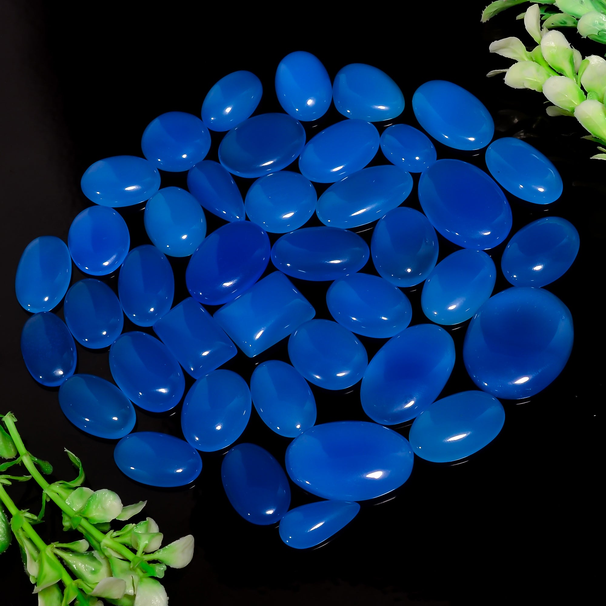 Blue Chalcedony Gemstone Cabochon Natural Gemstone