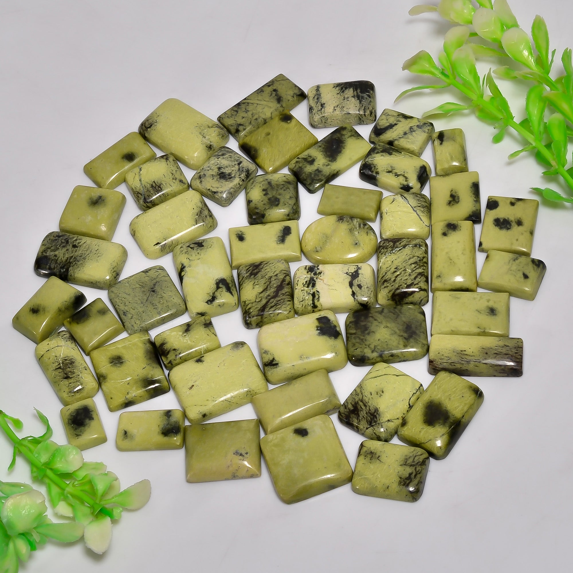 Wholesale Lot of Natural Cheetah Jasper Cabochons – Ideal for Rings & Pendants