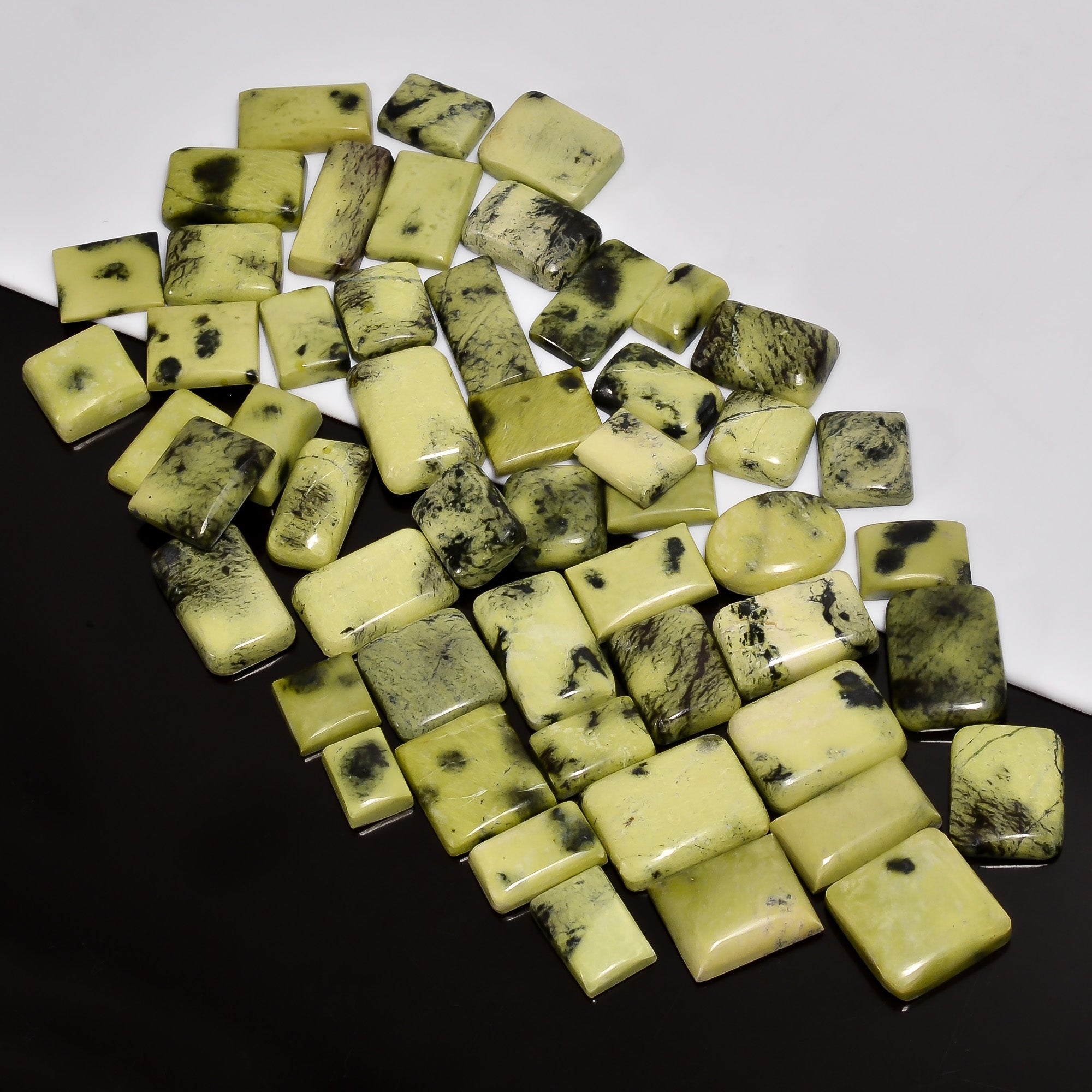 Wholesale Lot of Natural Cheetah Jasper Cabochons – Ideal for Rings & Pendants