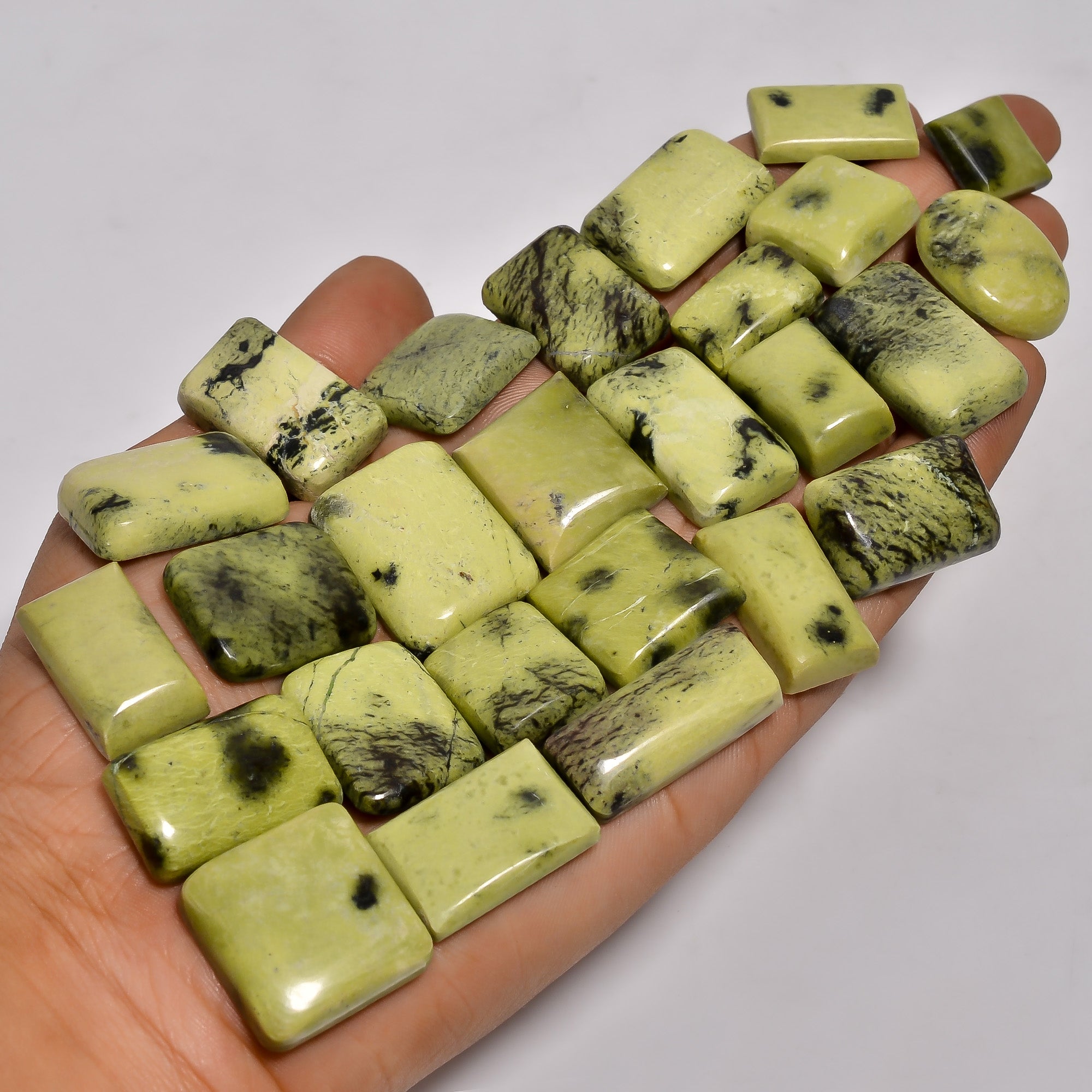 Wholesale Lot of Natural Cheetah Jasper Cabochons – Ideal for Rings & Pendants