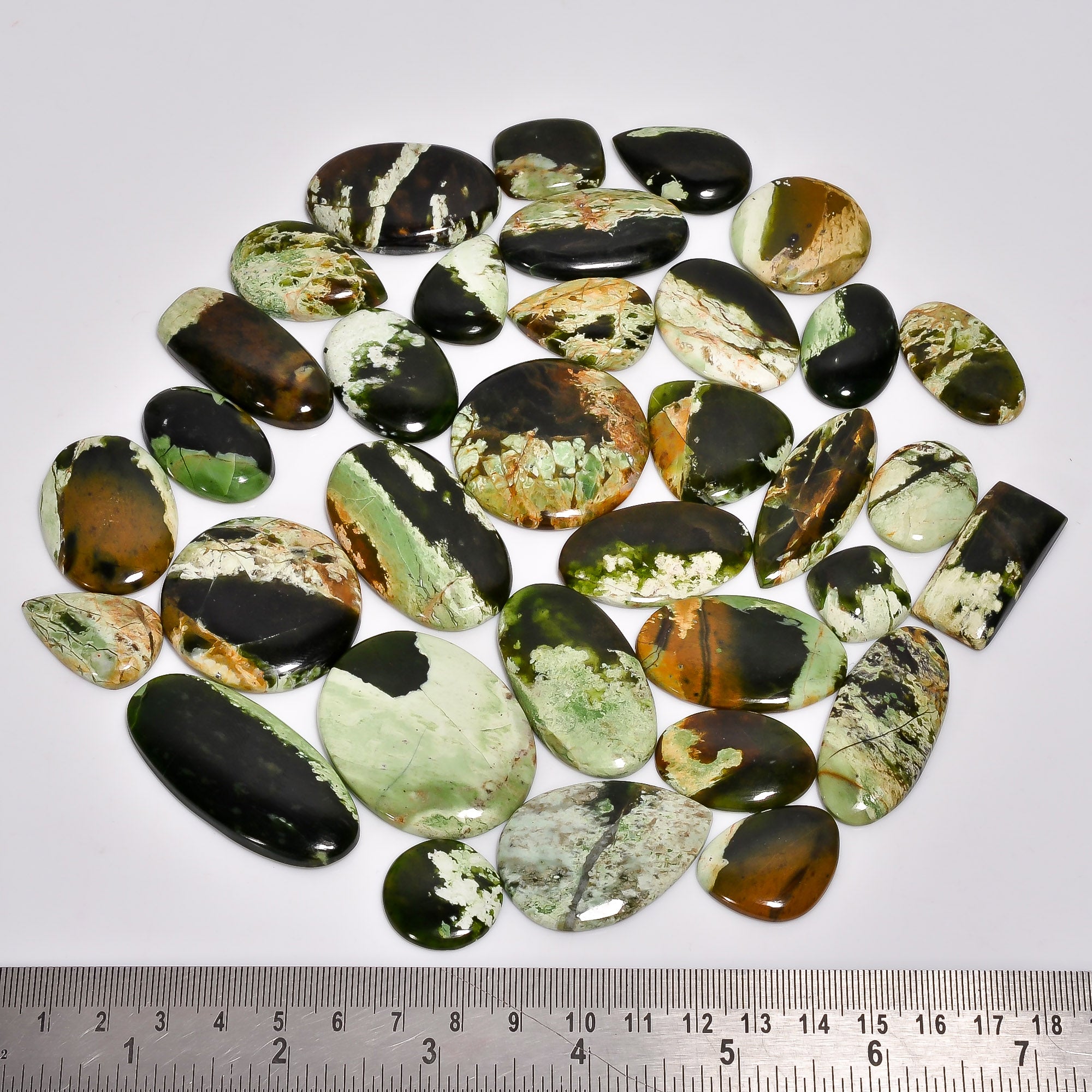 Bulk Wholesale Natural Chrome Chalcedony Cabochons – Smooth Polished Gemstones