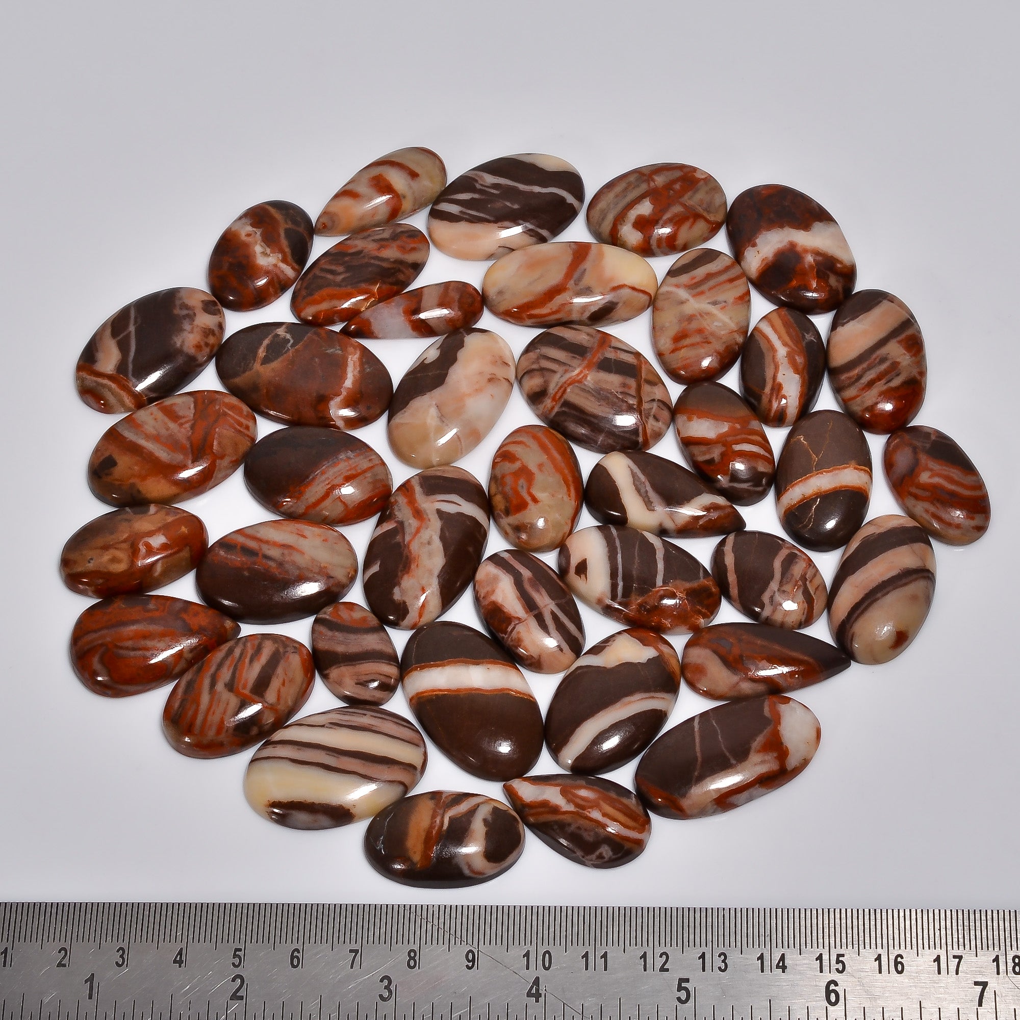 Natural Coconut Jasper Lot Cabochon Wholesale Lot – Perfect for Silver & Brass Jewelry
