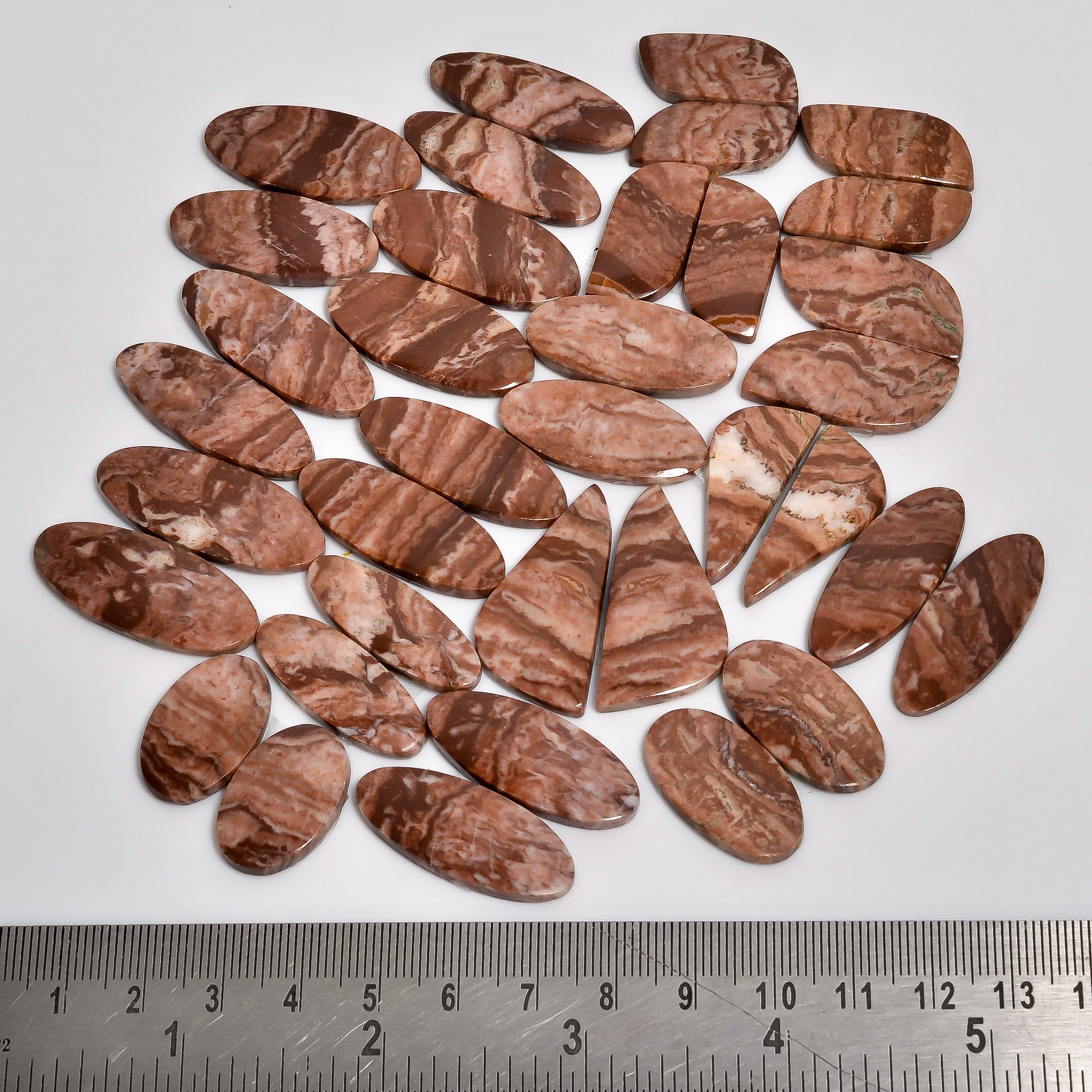 Natural Coconut Jasper Pairs Lot Wholesale Lot – Perfect for Silver & Brass Jewelry