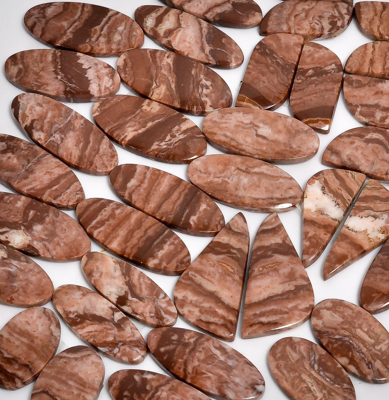 Natural Coconut Jasper Pairs Lot Wholesale Lot – Perfect for Silver & Brass Jewelry