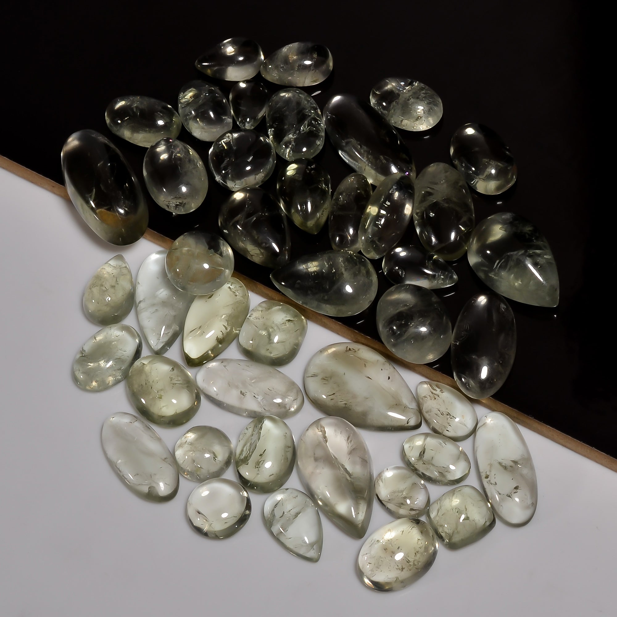 Natural Green Amethyst Cabochon Lot – Wholesale Gemstones for Jewelry Business