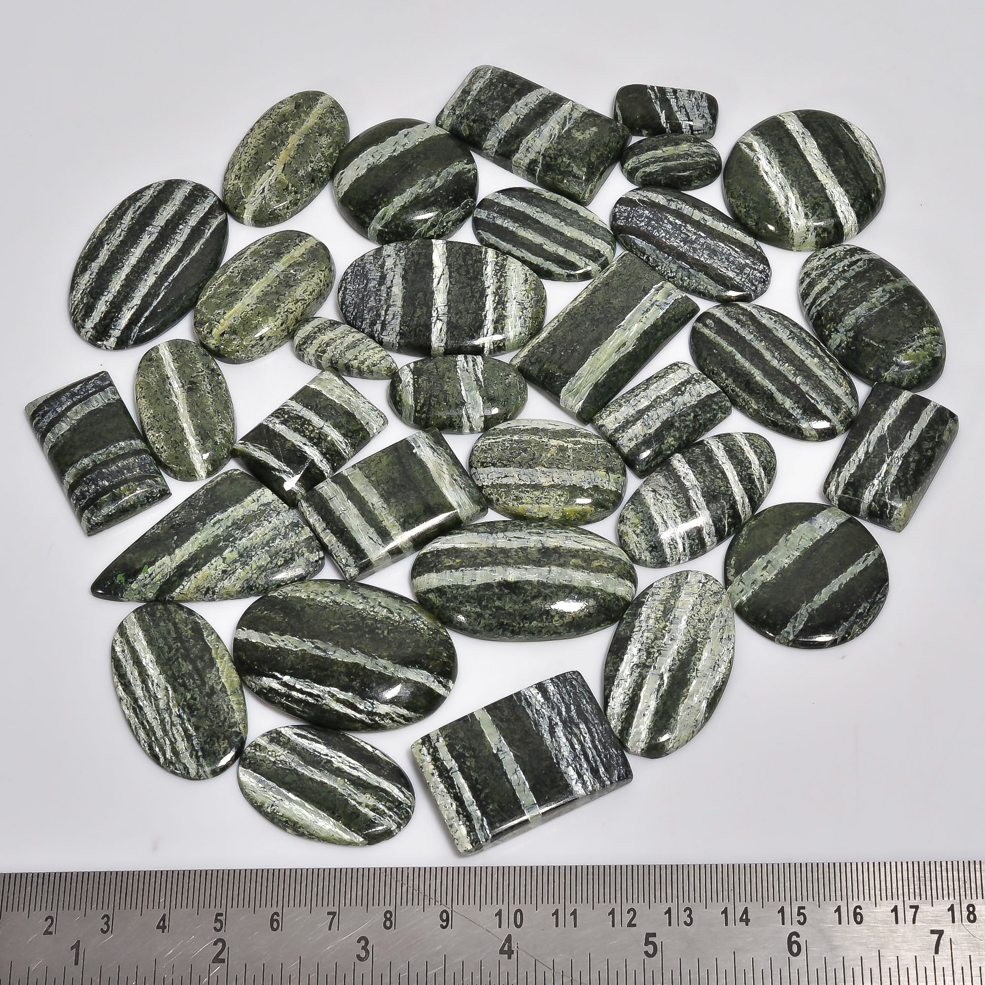 Wholesale Lot of Natural Green Swiss Opal Cabochons – Ideal for Rings & Pendants