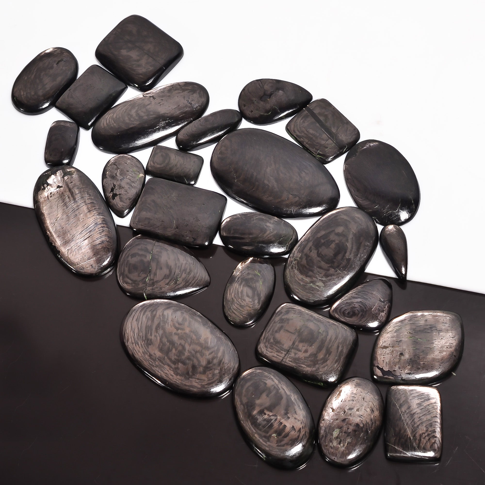 Natural Hypersthene Cabochon Gemstone Wholesale Lot – Perfect for Silver & Brass Jewelry (Copy)