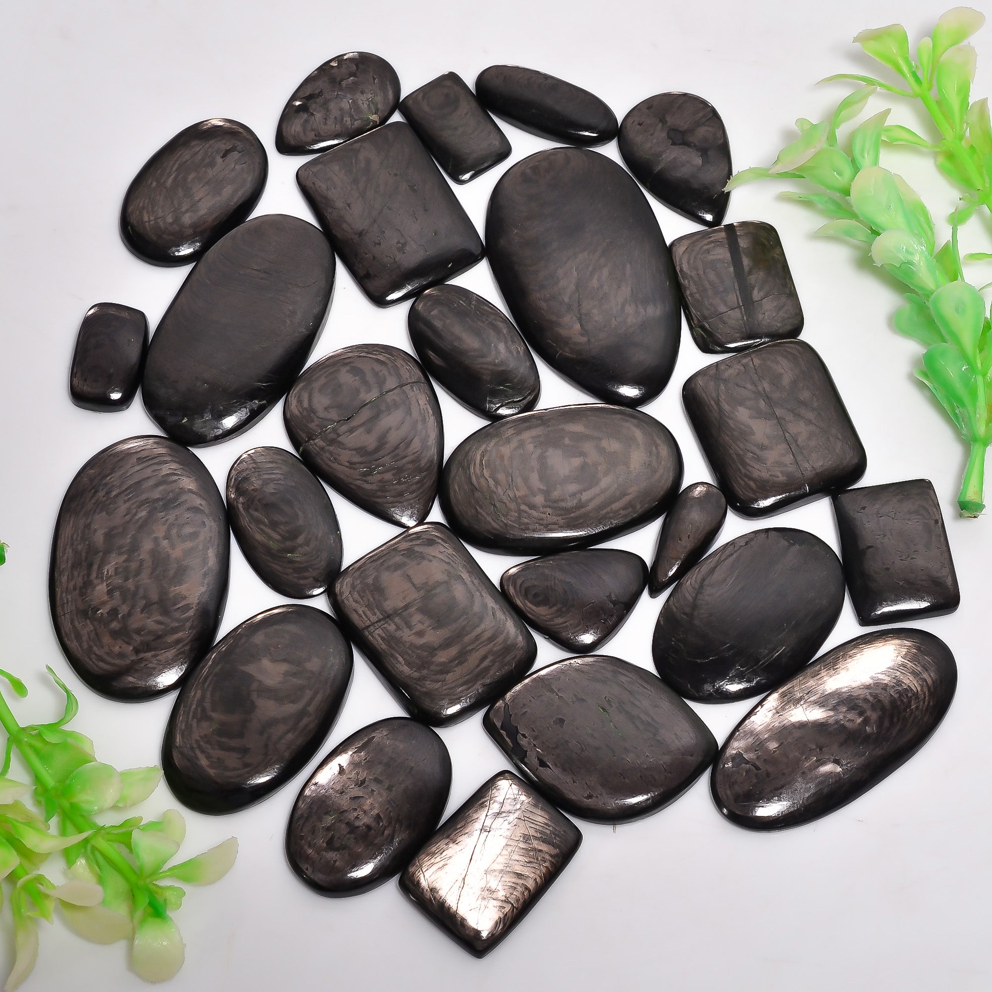 Natural Hypersthene Cabochon Gemstone Wholesale Lot – Perfect for Silver & Brass Jewelry (Copy)