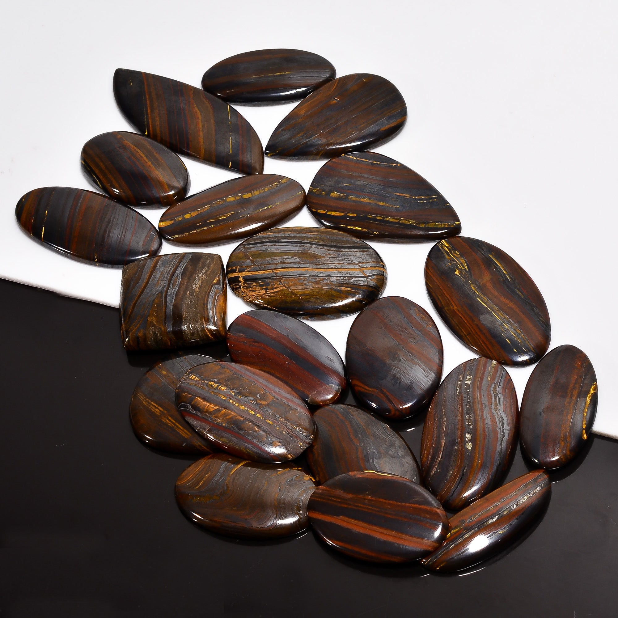 Bulk Natural Iron Tiger Eye Cabochon Gemstone Lot – Wholesale Jewelry Supplies (Copy)