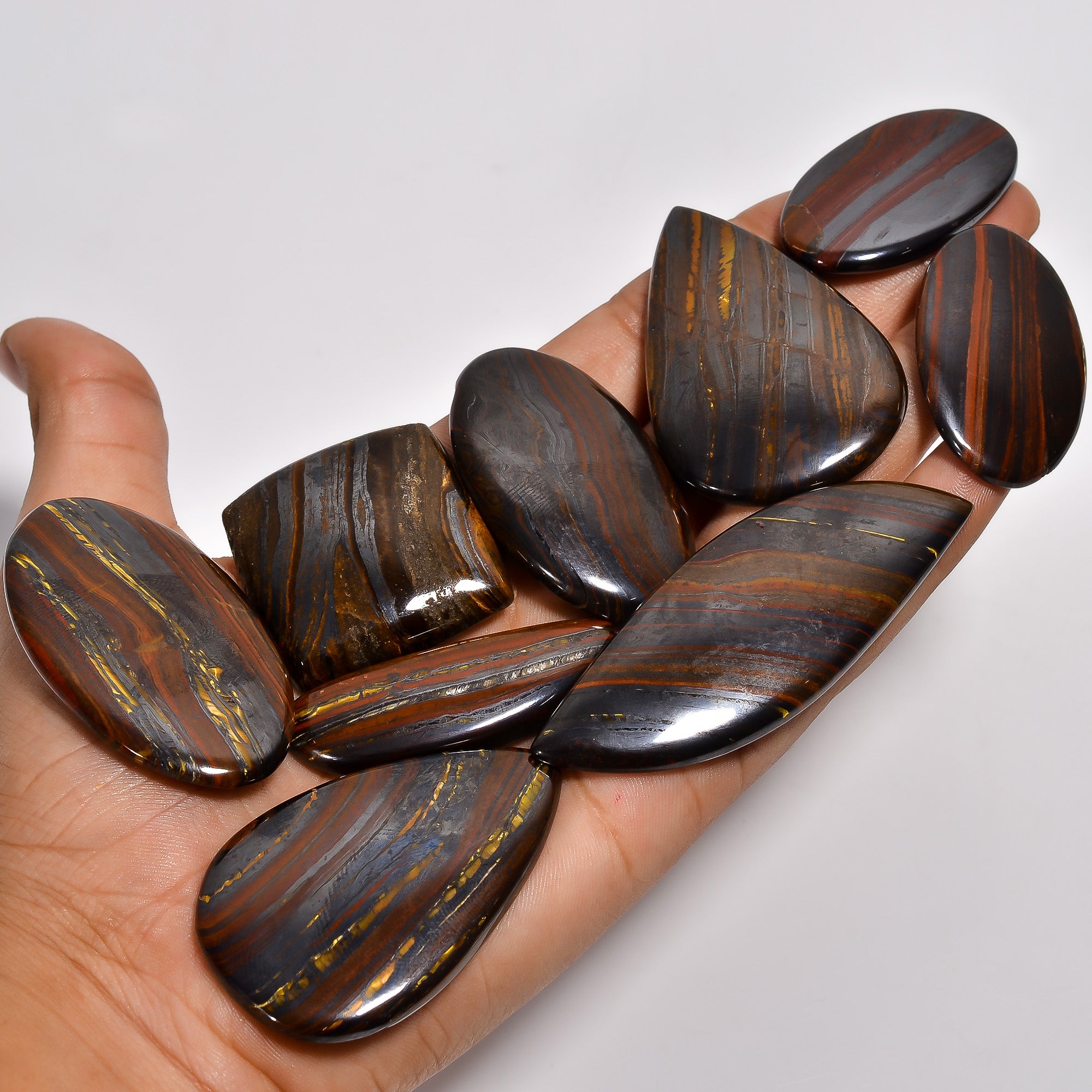 Bulk Natural Iron Tiger Eye Cabochon Gemstone Lot – Wholesale Jewelry Supplies (Copy)