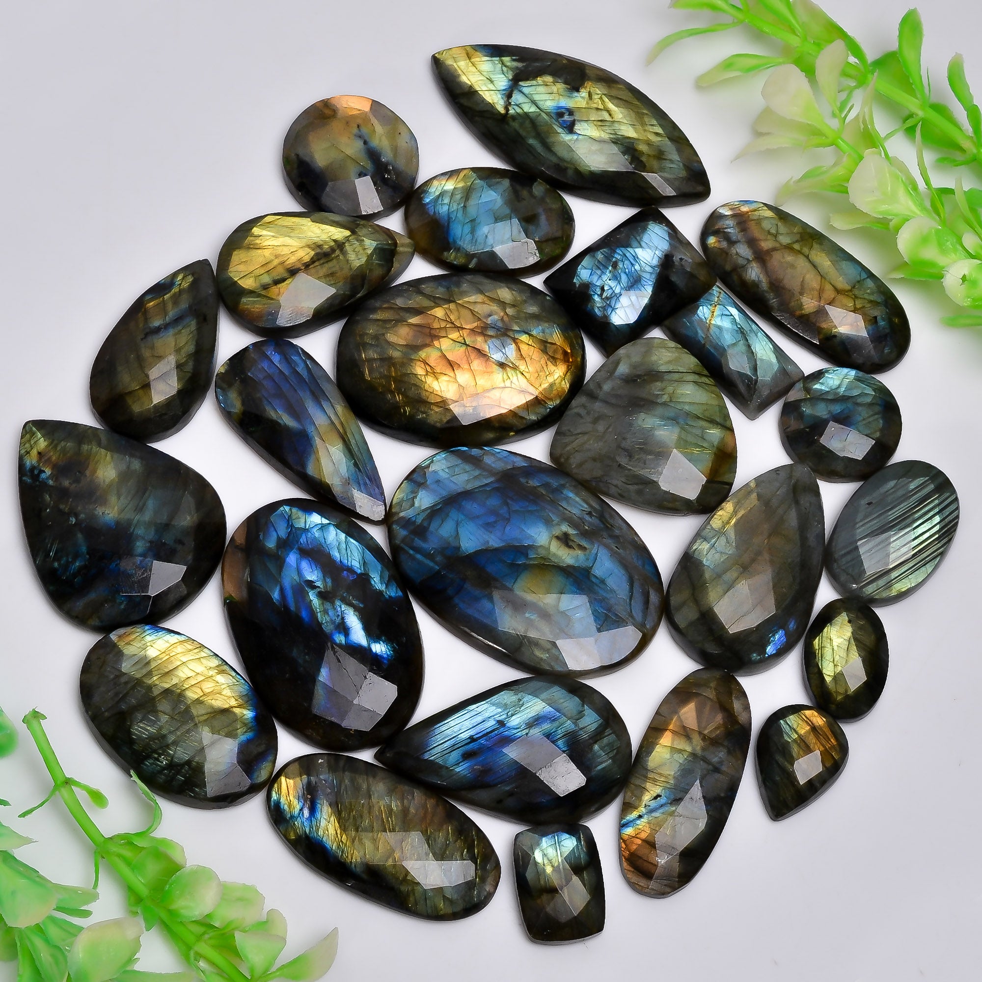 Natural Labradorite Cabochon Gemstone Lot – High Quality for Jewelry Making