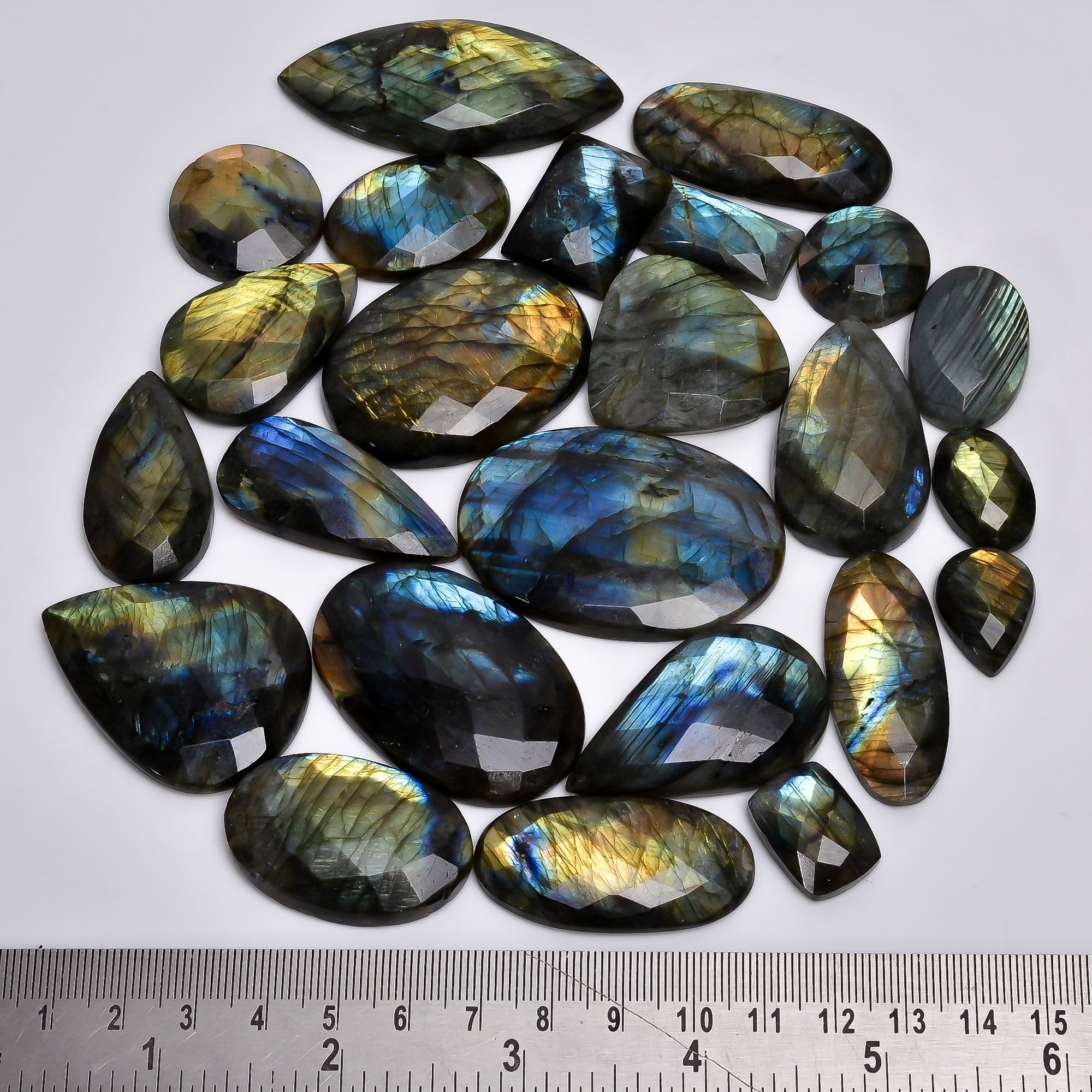 Natural Labradorite Cabochon Gemstone Lot – High Quality for Jewelry Making