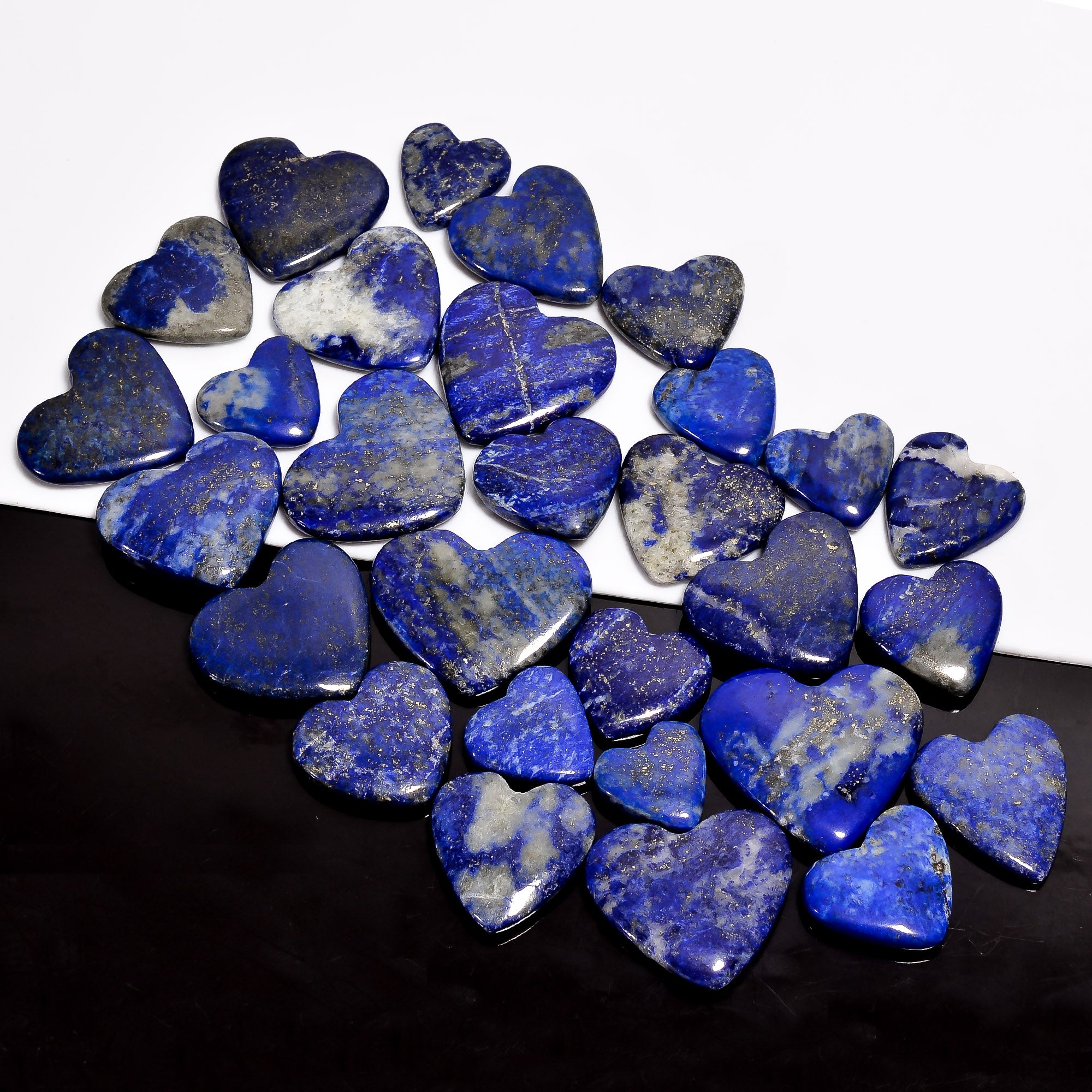 Bulk Wholesale Natural Lapis Lazuli Hear Cabochons – Smooth Polished Gemstones