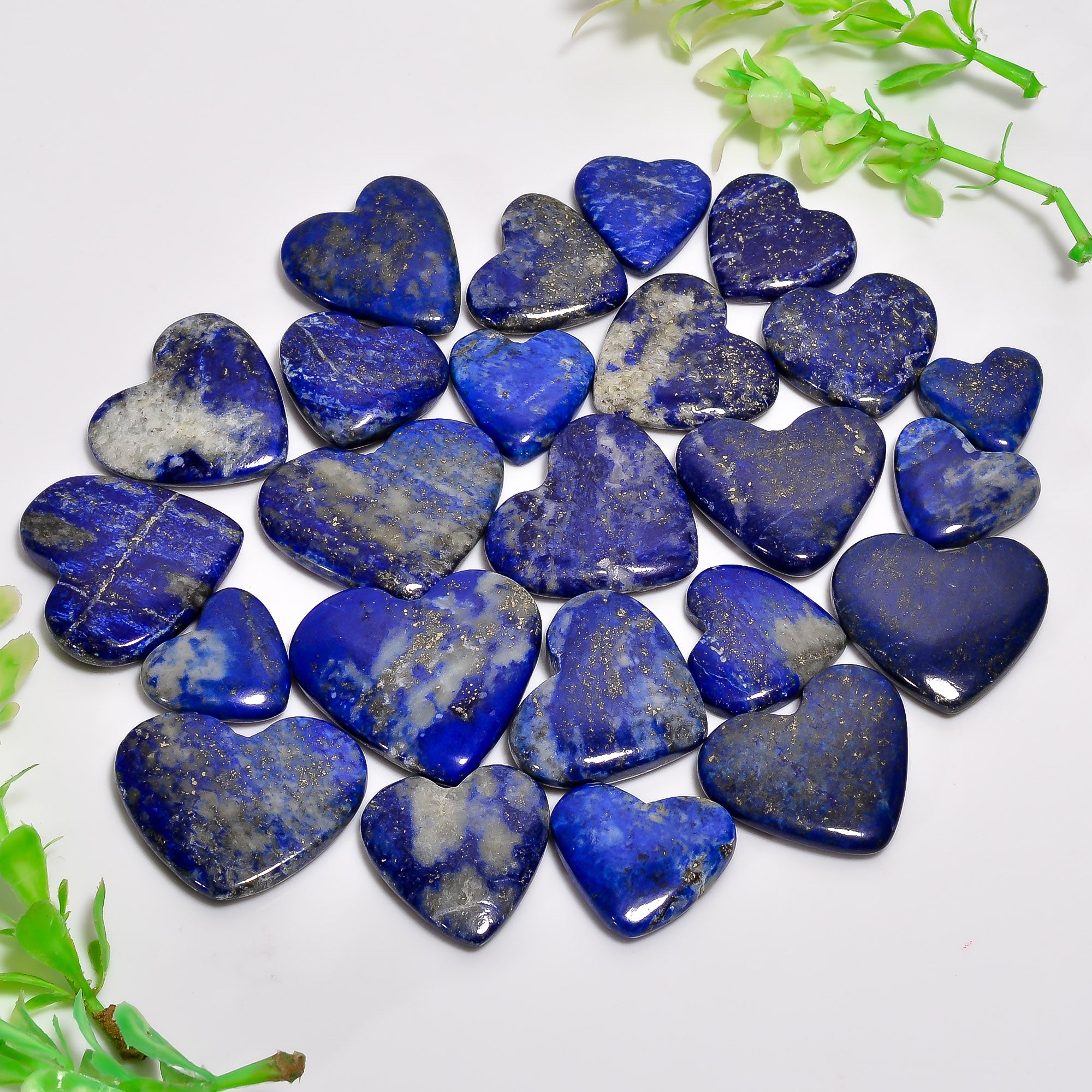 Bulk Wholesale Natural Lapis Lazuli Hear Cabochons – Smooth Polished Gemstones