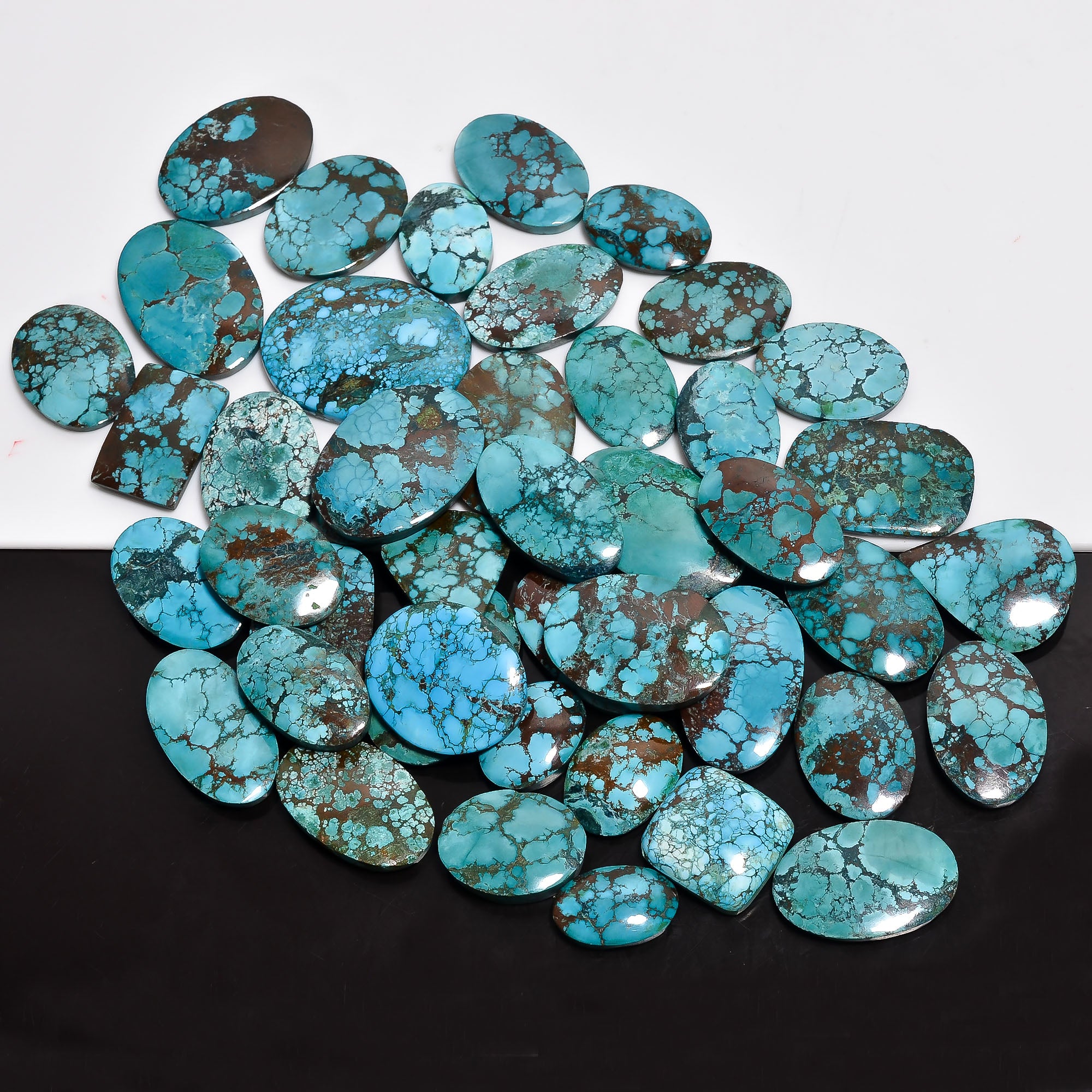 Wholesale Natural Magnesite Turquoise Cabochons – Bulk Gemstone Lot for Jewelry Designers