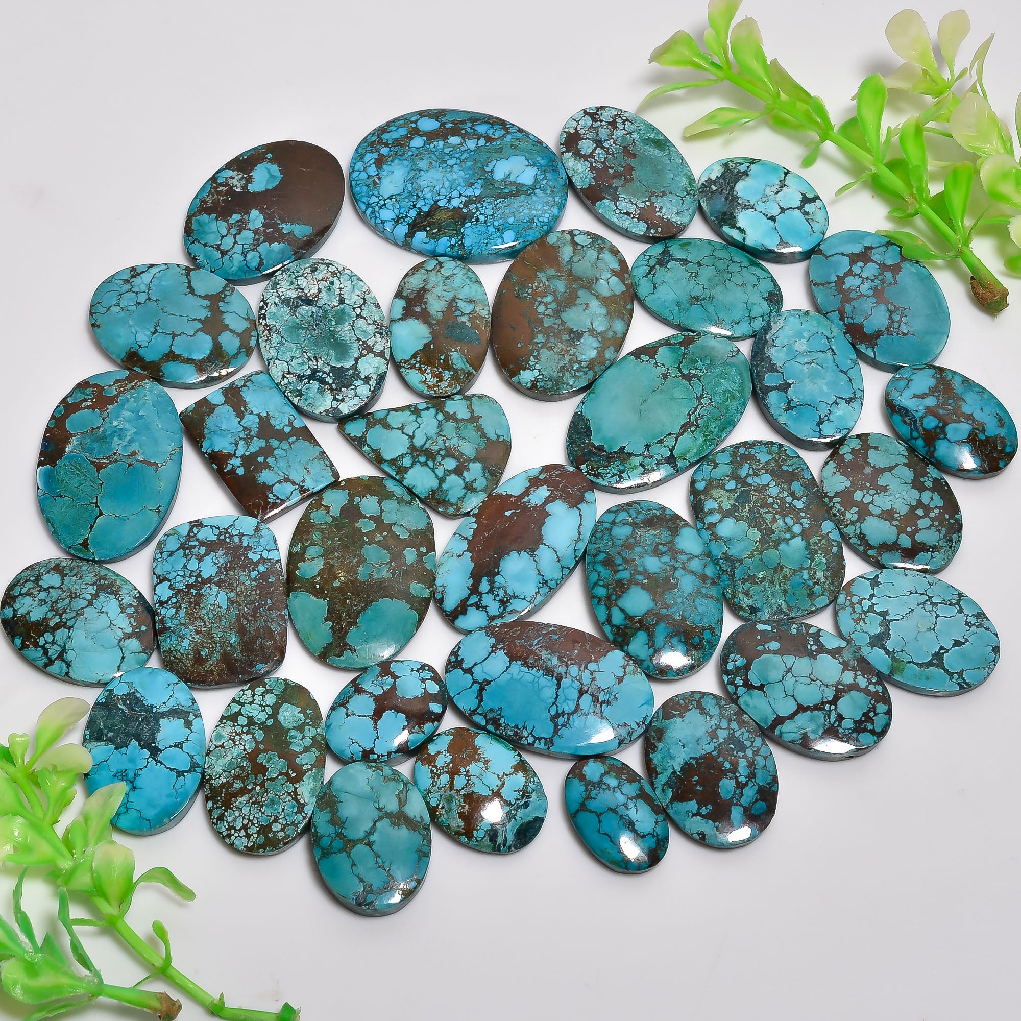 Wholesale Natural Magnesite Turquoise Cabochons – Bulk Gemstone Lot for Jewelry Designers