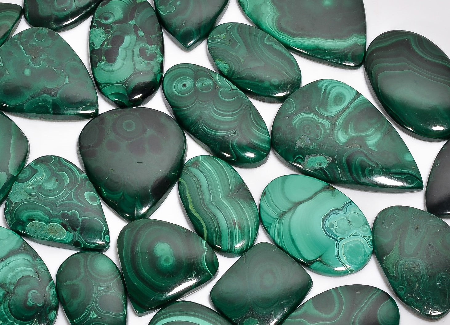 Handpicked Natural Malachite Cabochons – Wholesale Lots for Jewelers & Collectors
