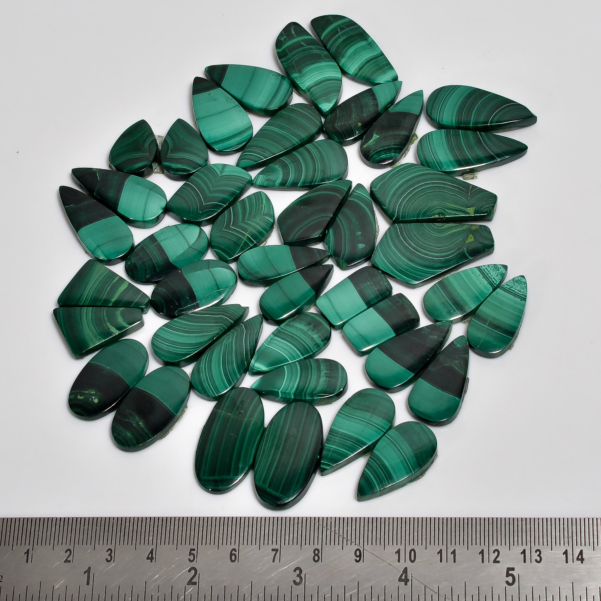 Smooth Dome Malachite Pair lot's Cabochon Gemstones – Bulk Cabochon Parcel at Factory Price (Copy) (Copy)