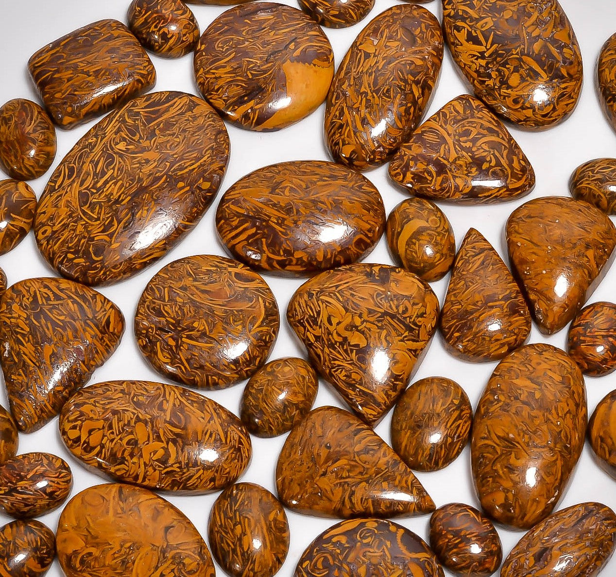 Genuine Natural Mariam Jasper Cabochon Stones – Perfect for Handmade Jewelry