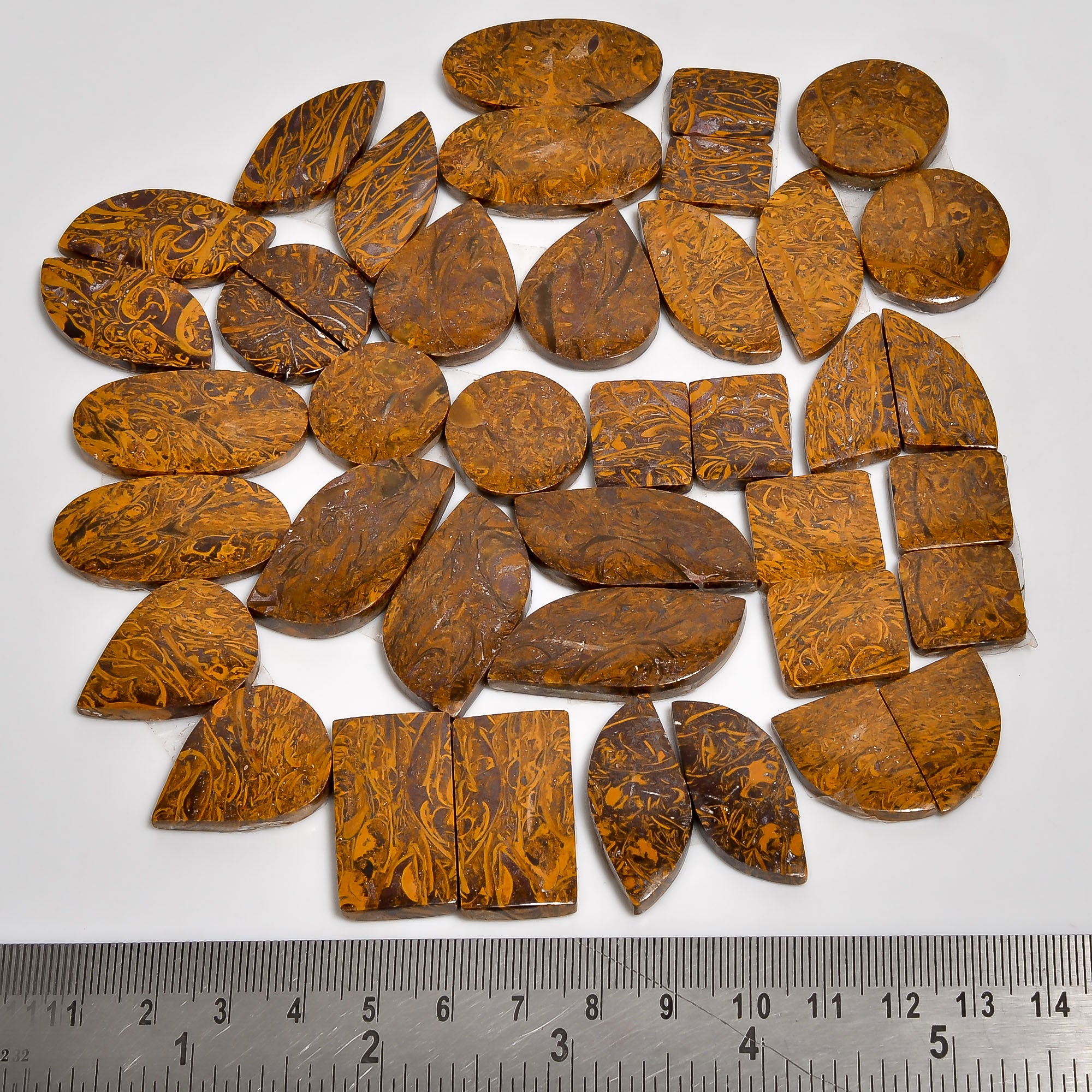 Healing Stones – Wholesale Mariam Jasper Pair Cabochons for Energy Work & Jewelry