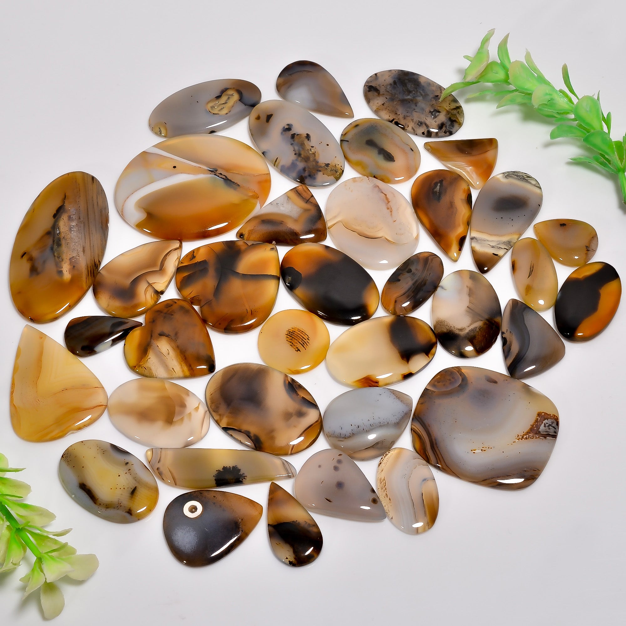 Direct From Manufacturer – Bulk Natural Montana Agate Cabochons for Jewelry Business