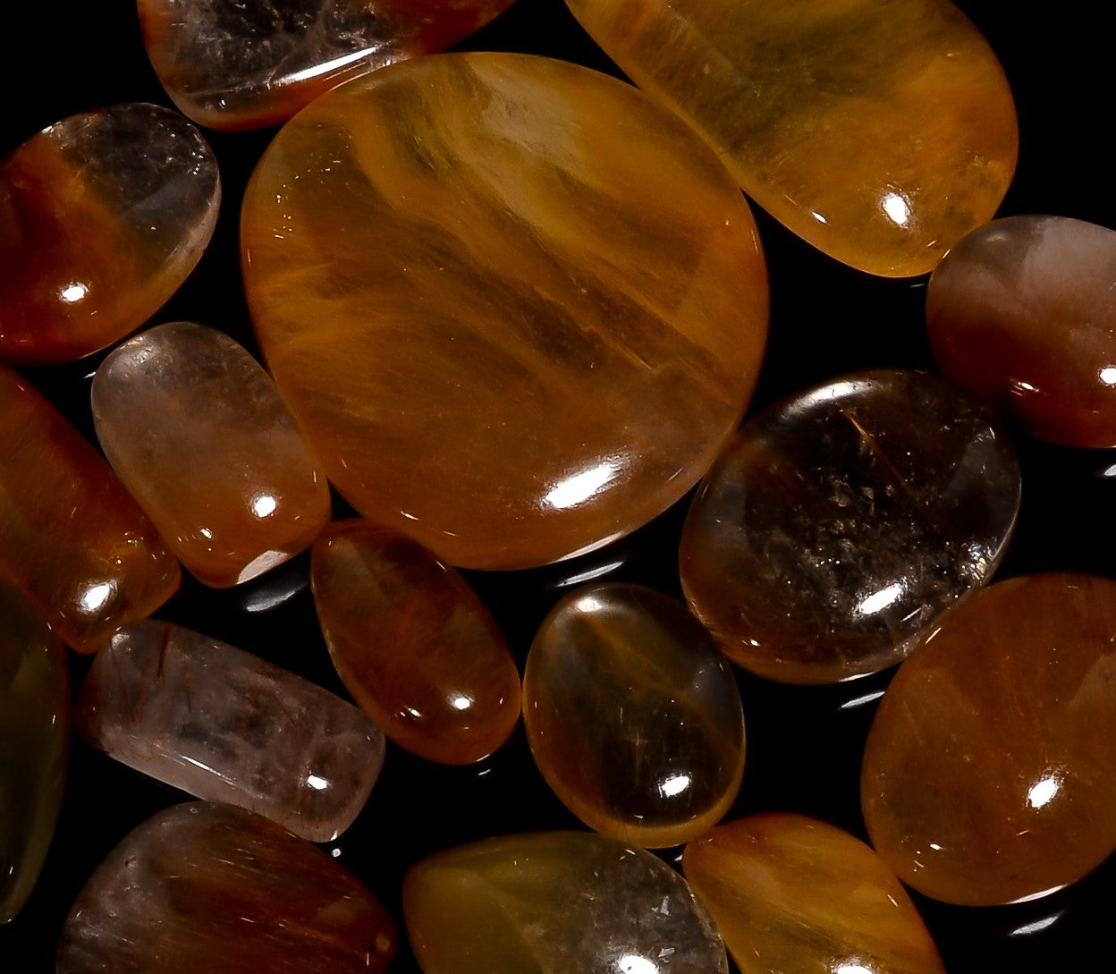 Wholesale Copper Rutile Cabochons – Polished Gemstones for Craft & Jewelry