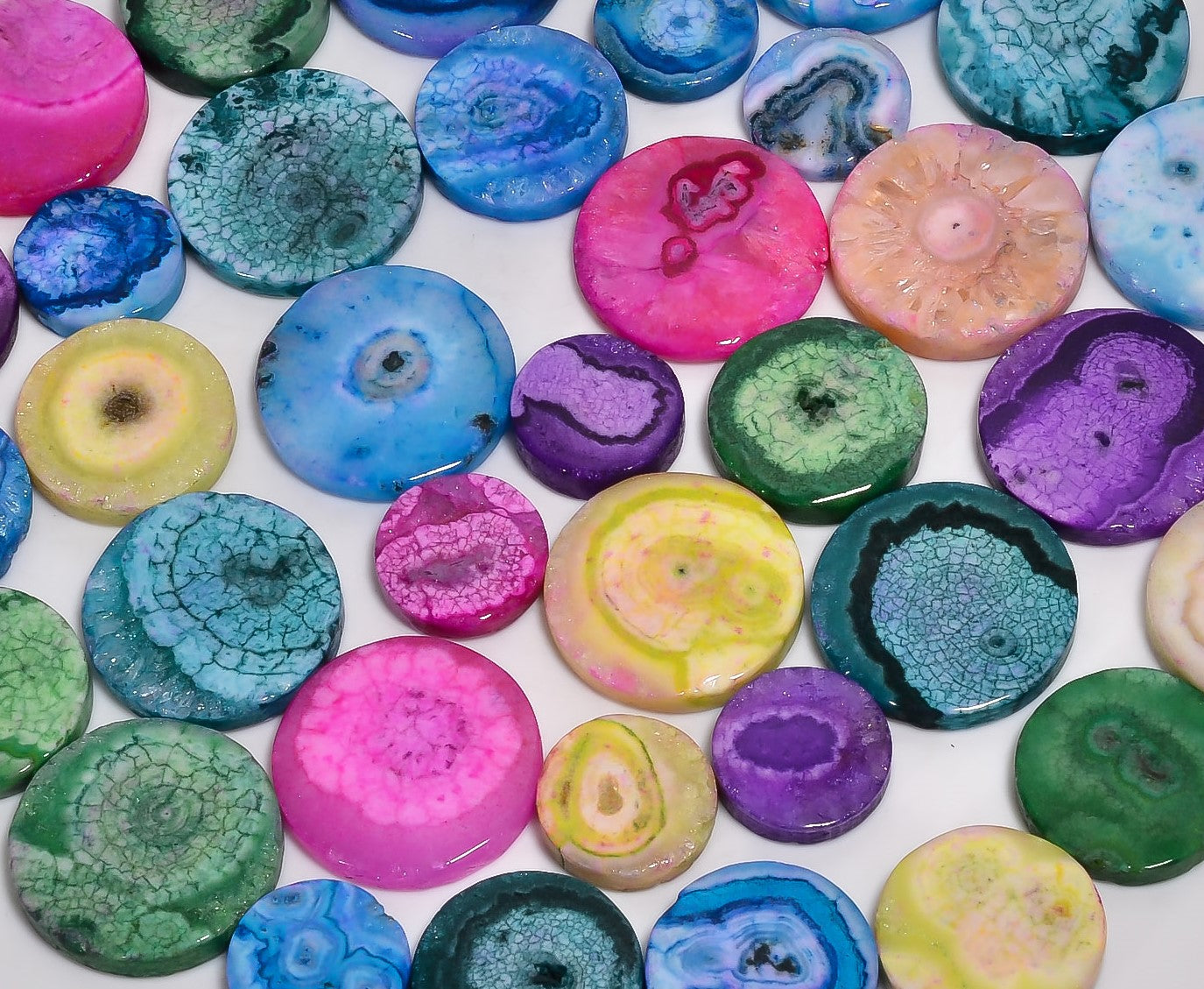 Handpicked Natural Solar Quartz Druzy Cabochons – Wholesale Lots for Jewelers & Collectors