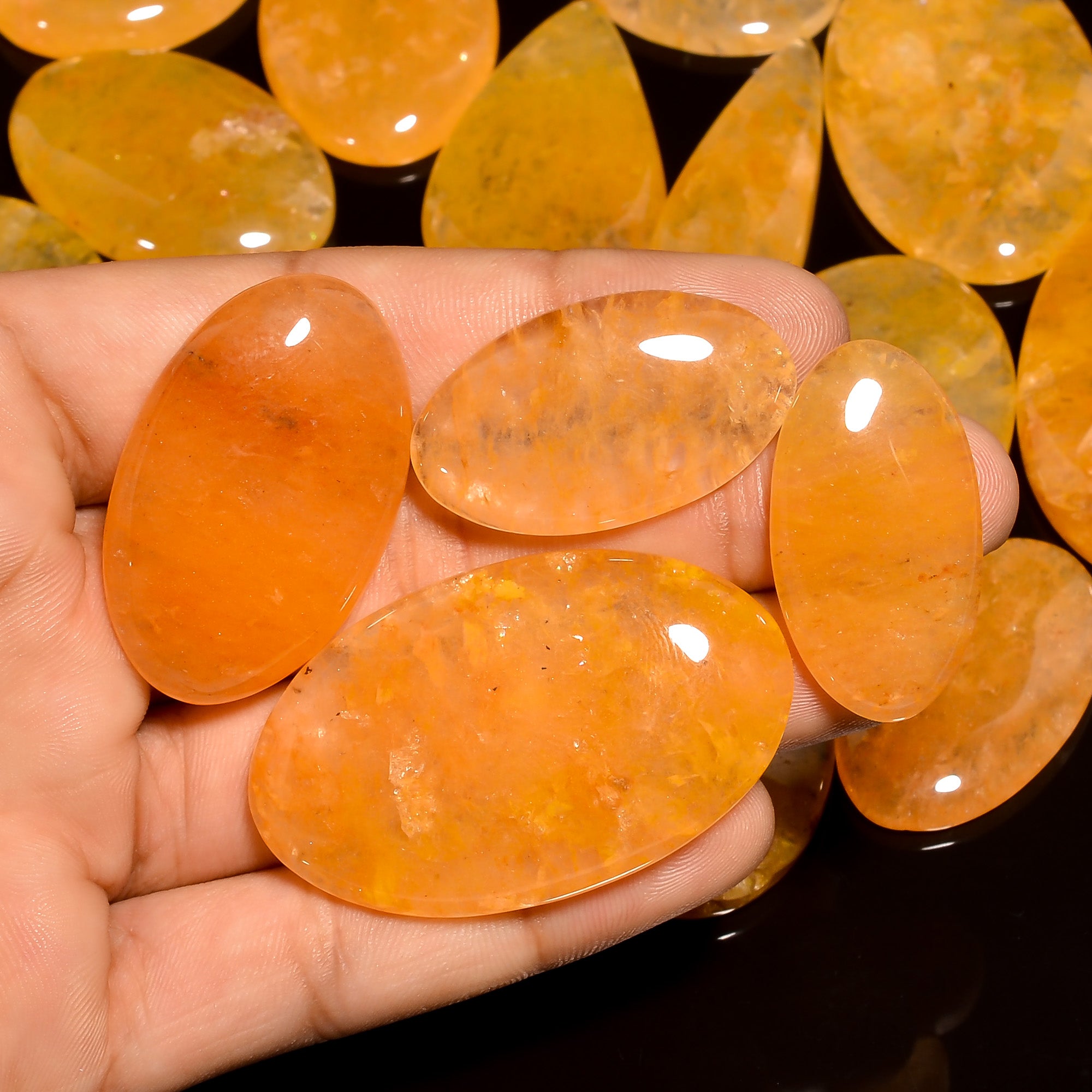Factory Direct Wholesale Orange Calcite Cabochons – For Jewelers & Resellers