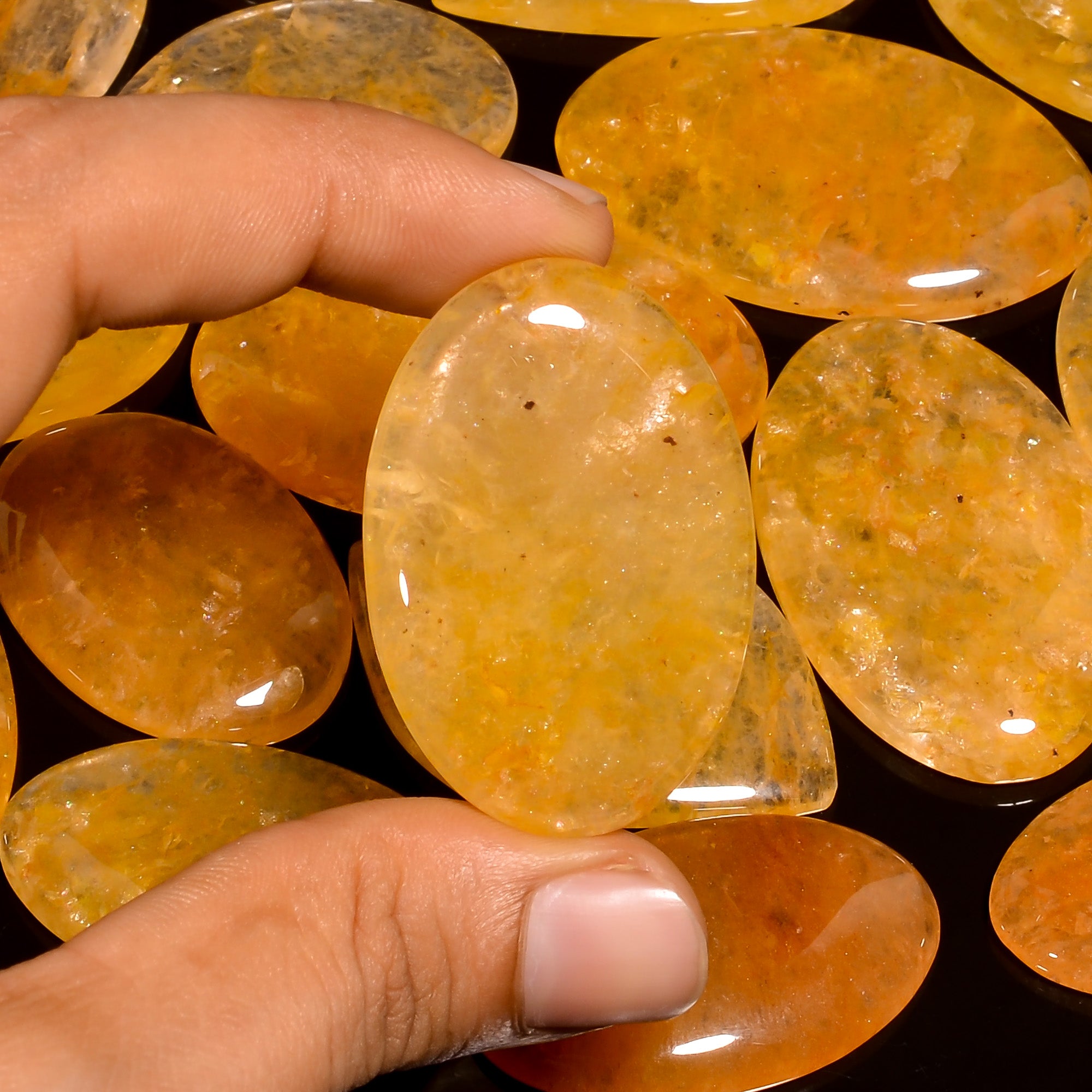 Factory Direct Wholesale Orange Calcite Cabochons – For Jewelers & Resellers
