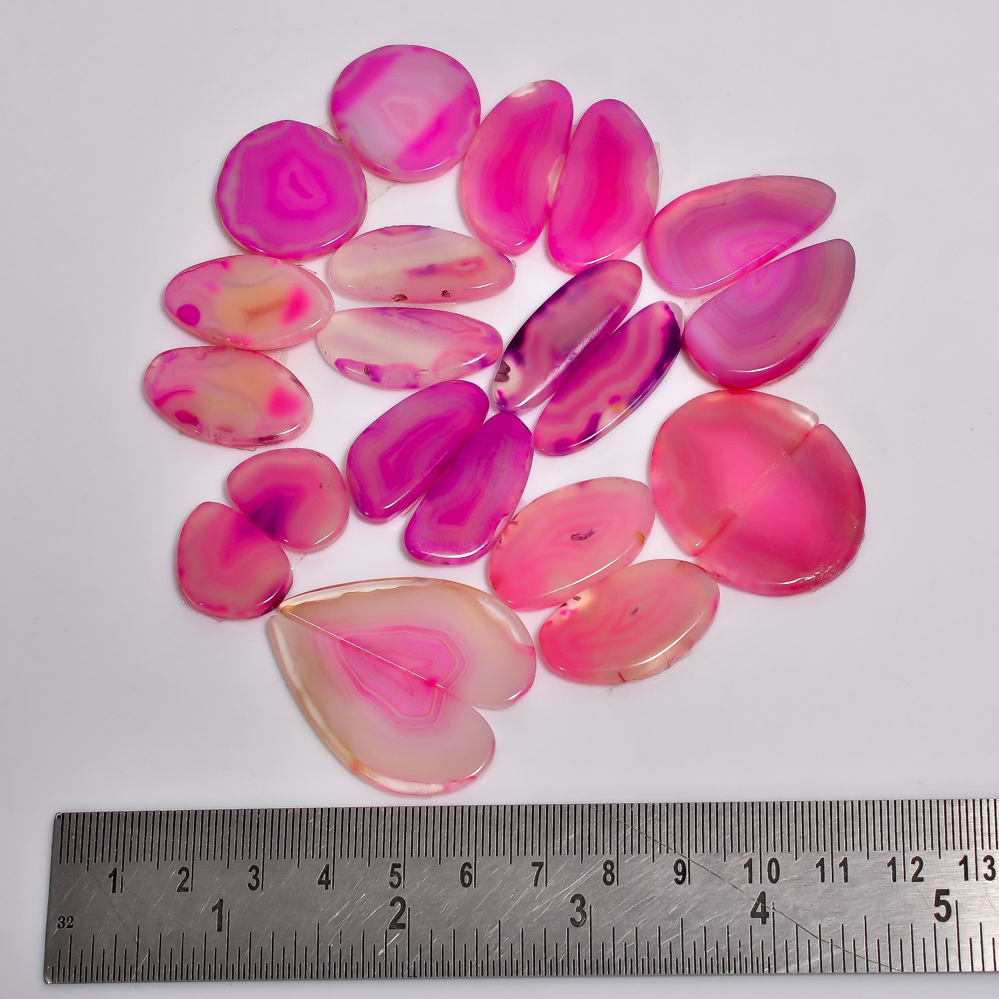 Natural Pink Botswana Agate Pair Lot – Wholesale Gemstones for Craft & Jewelry Supply (Copy)