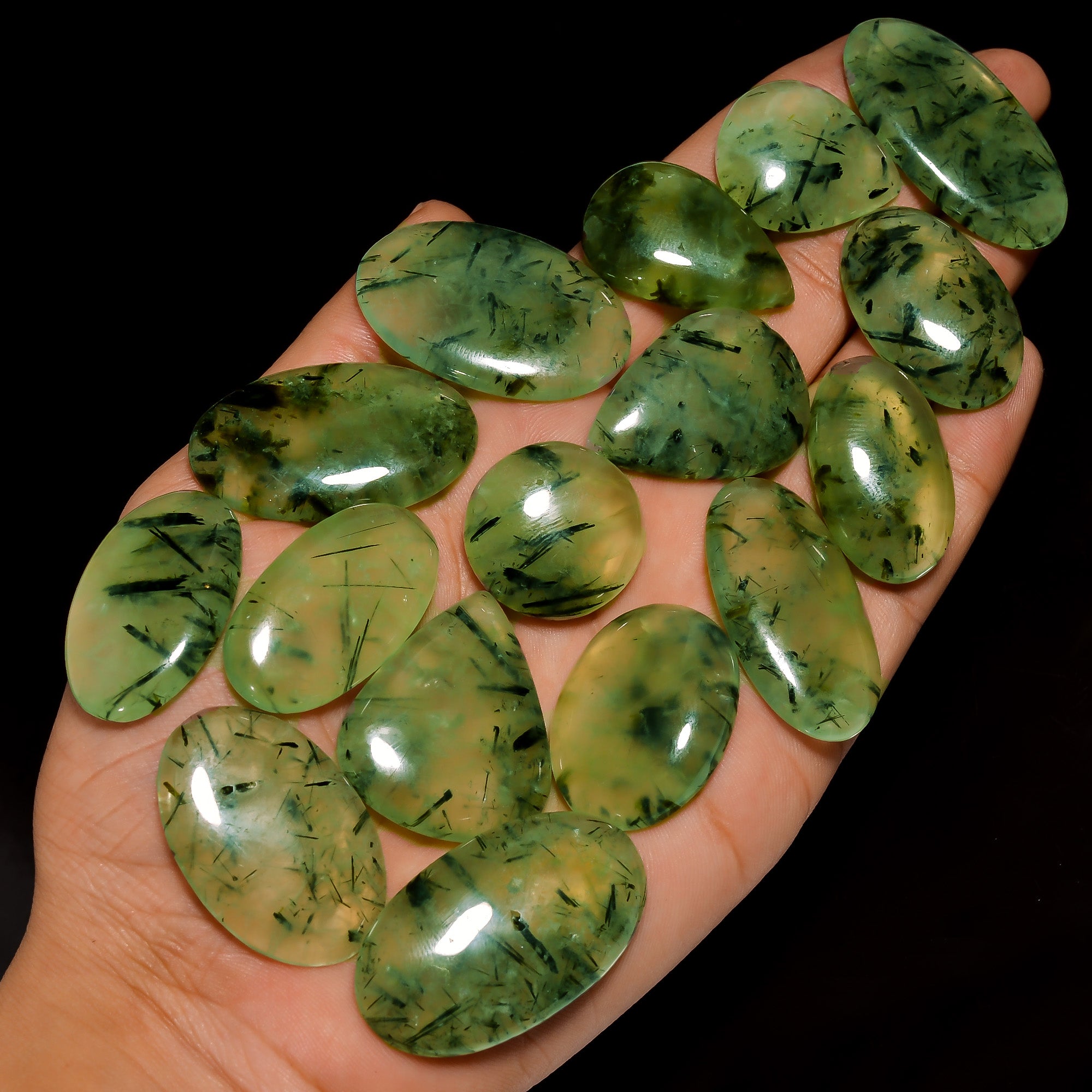 Wholesale Prehnite Cabochons – Bulk Gemstone Lot for Jewelry Supply Stores (Copy) (Copy)