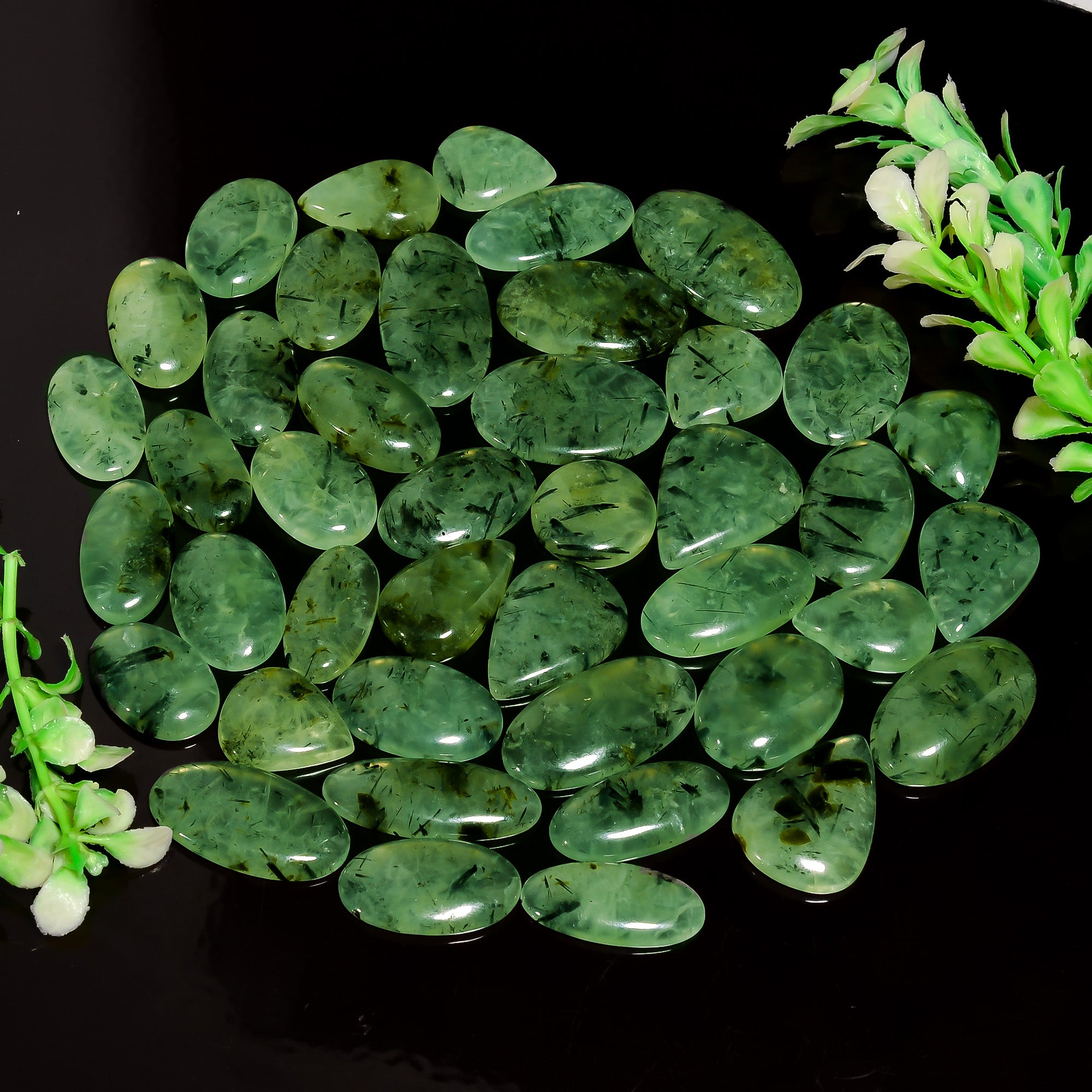 Wholesale Prehnite Cabochons – Bulk Gemstone Lot for Jewelry Supply Stores (Copy) (Copy)