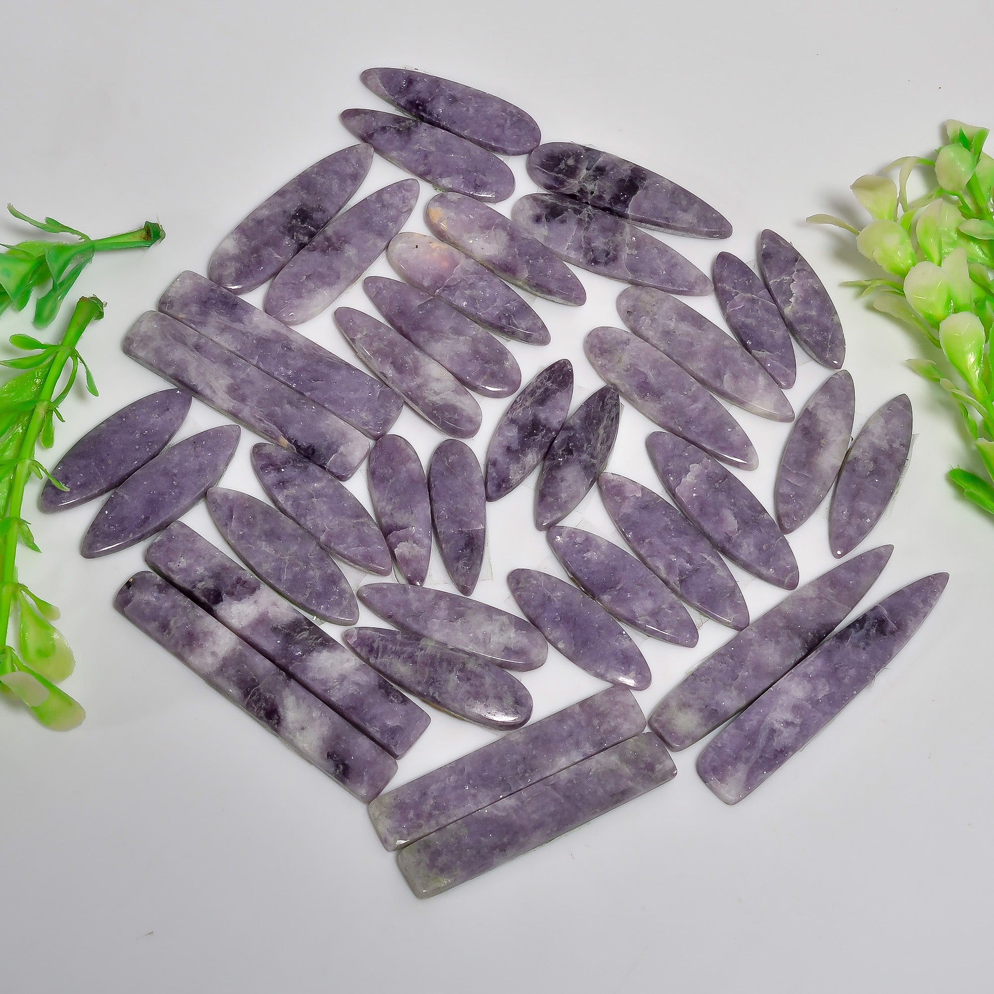 Purple Lepidolite Cabochon Pair Gemstone Lot – Wholesale Handpicked Gemstones for Designers (Copy)